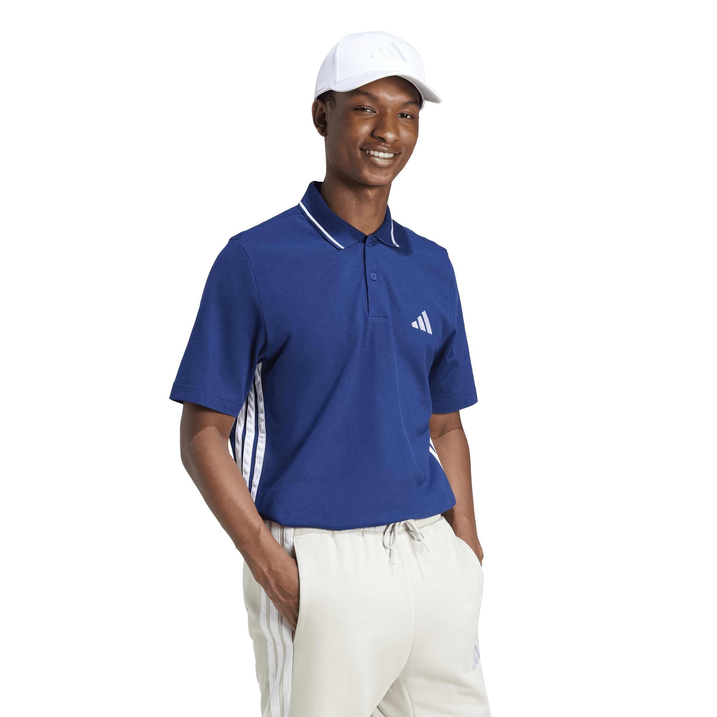 Dunkelblau/Weiß - adidas - Men's Short-Sleeve Polo Shirt - 6