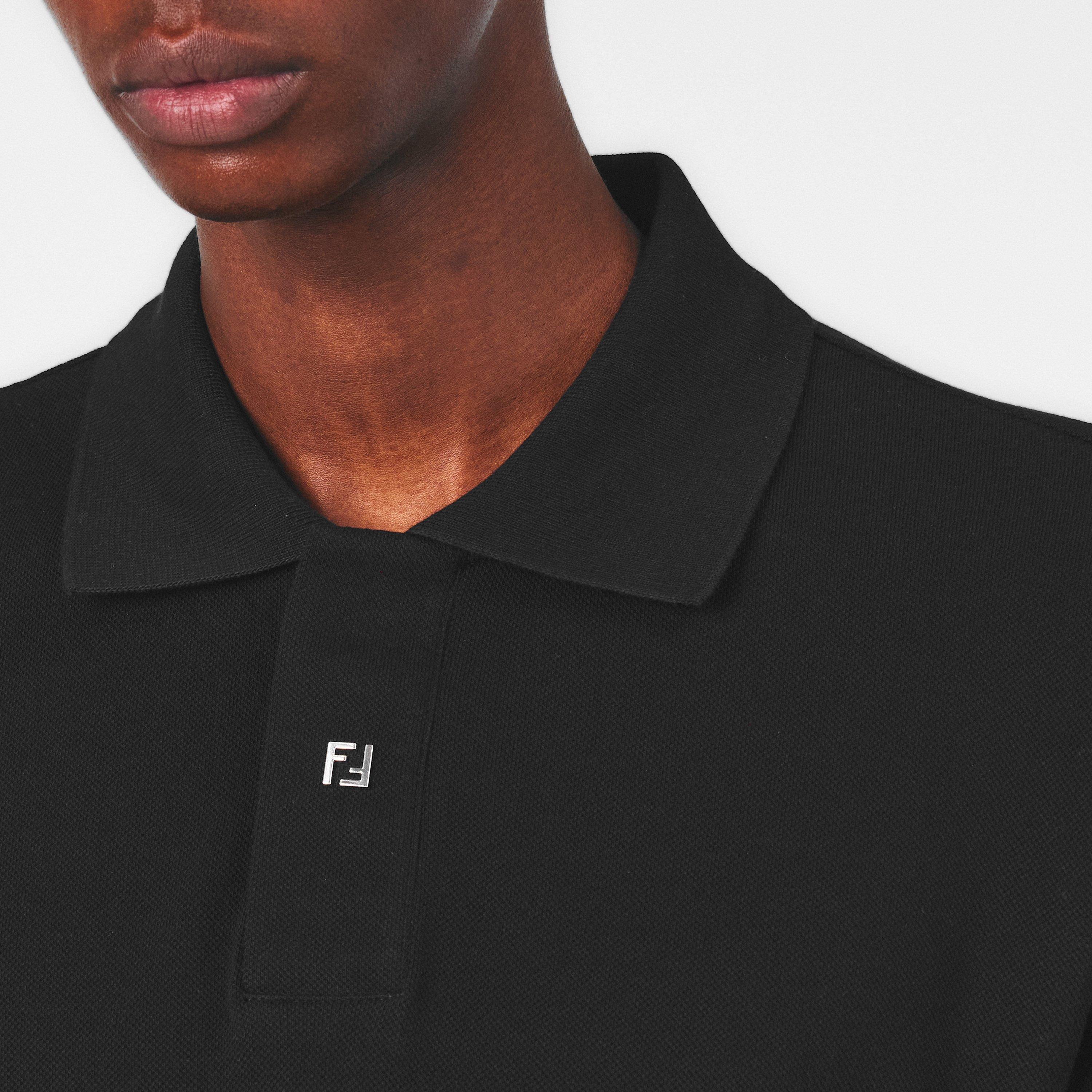 Black - Fendi - Men's Short-Sleeve Polo - 5