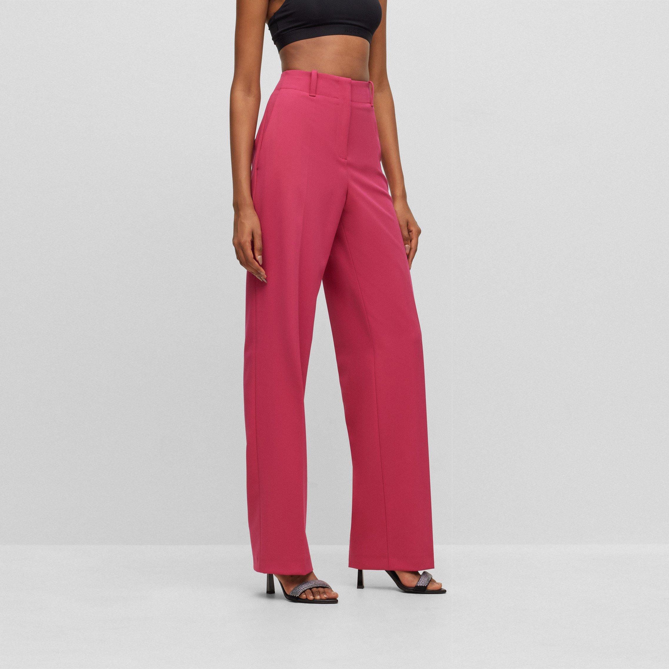 Medium Pink - Hugo - Women's Hulana Straight Leg Trouser - 2