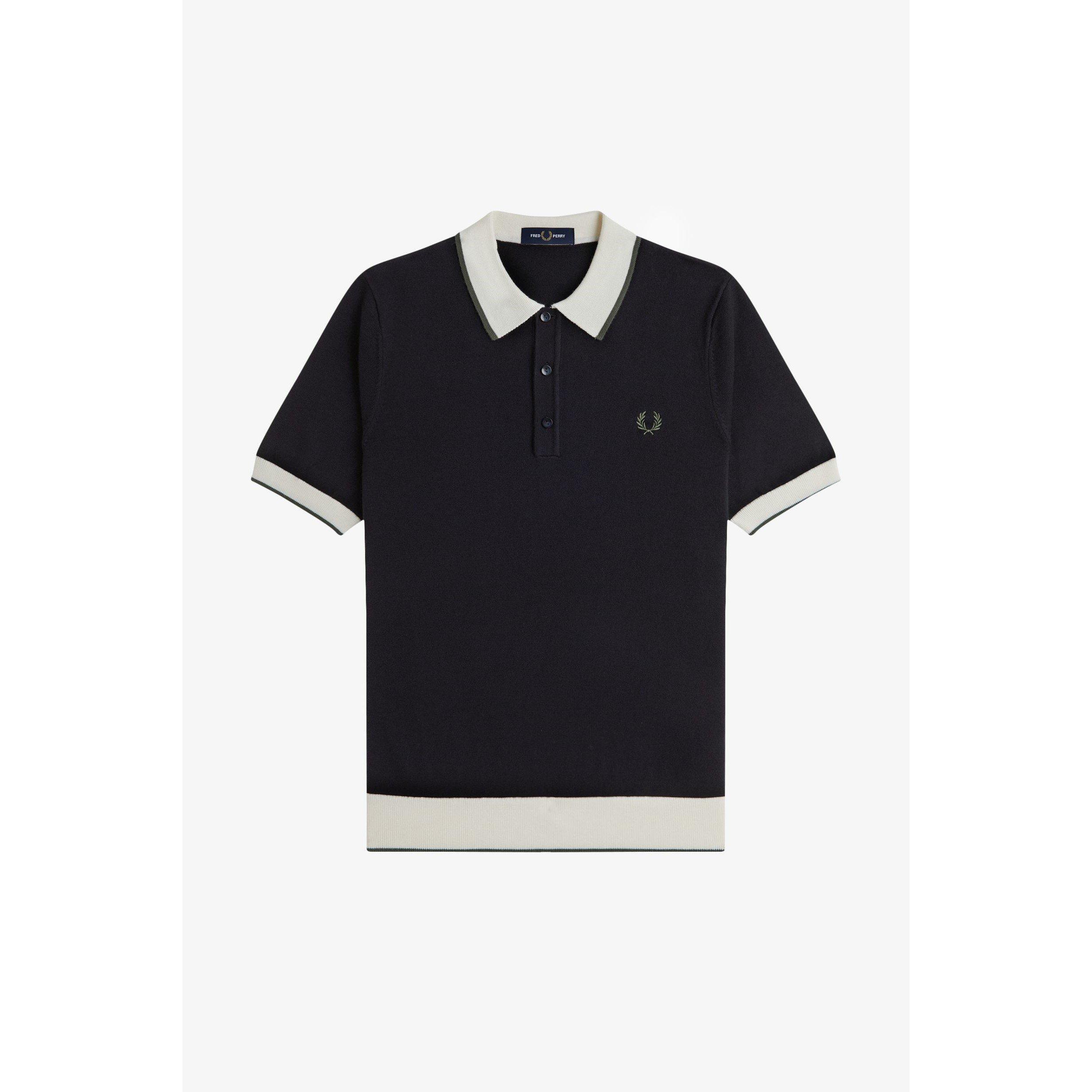 Fred Perry Men's Short Sleeve Polo Shirt - Black 102 - L