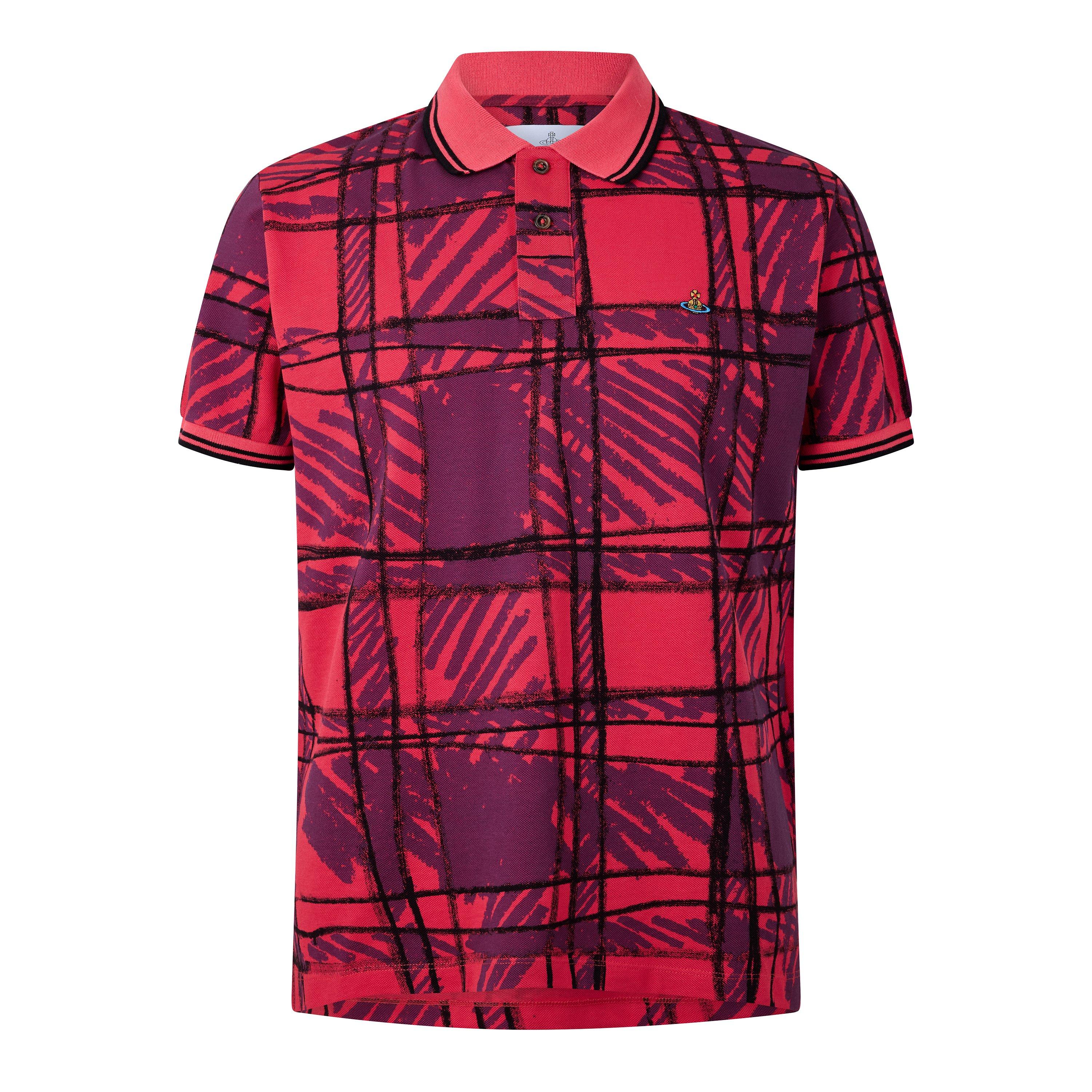 Vivienne Westwood Viv Scribble Polo Sn63 - Red - M