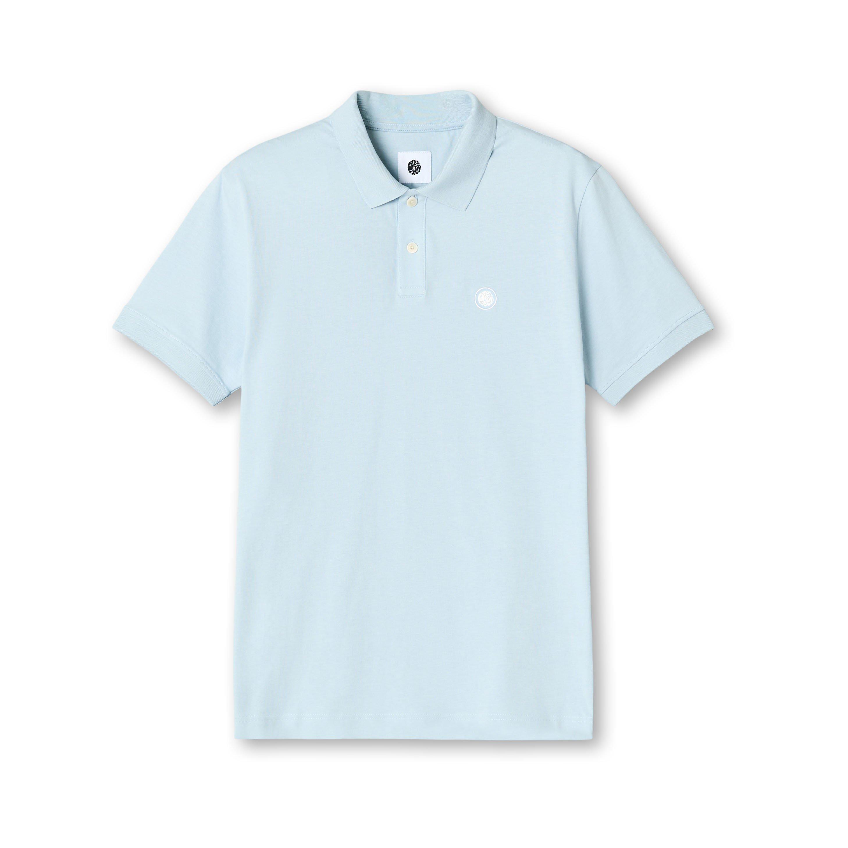 Pretty Green Men's Jerry Short-Sleeve Polo Shirt - Sky Blue - Small