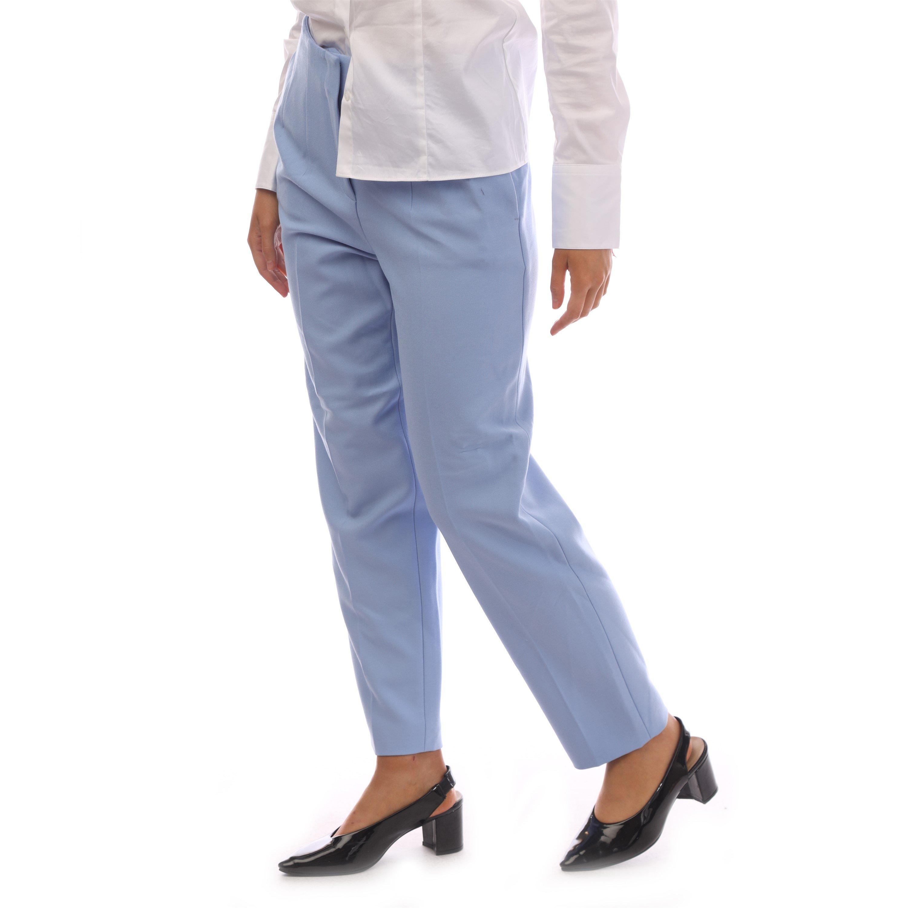 Bright Blue - Boss - Tetisa Straight Leg Trousers, Straight Leg Design - 2