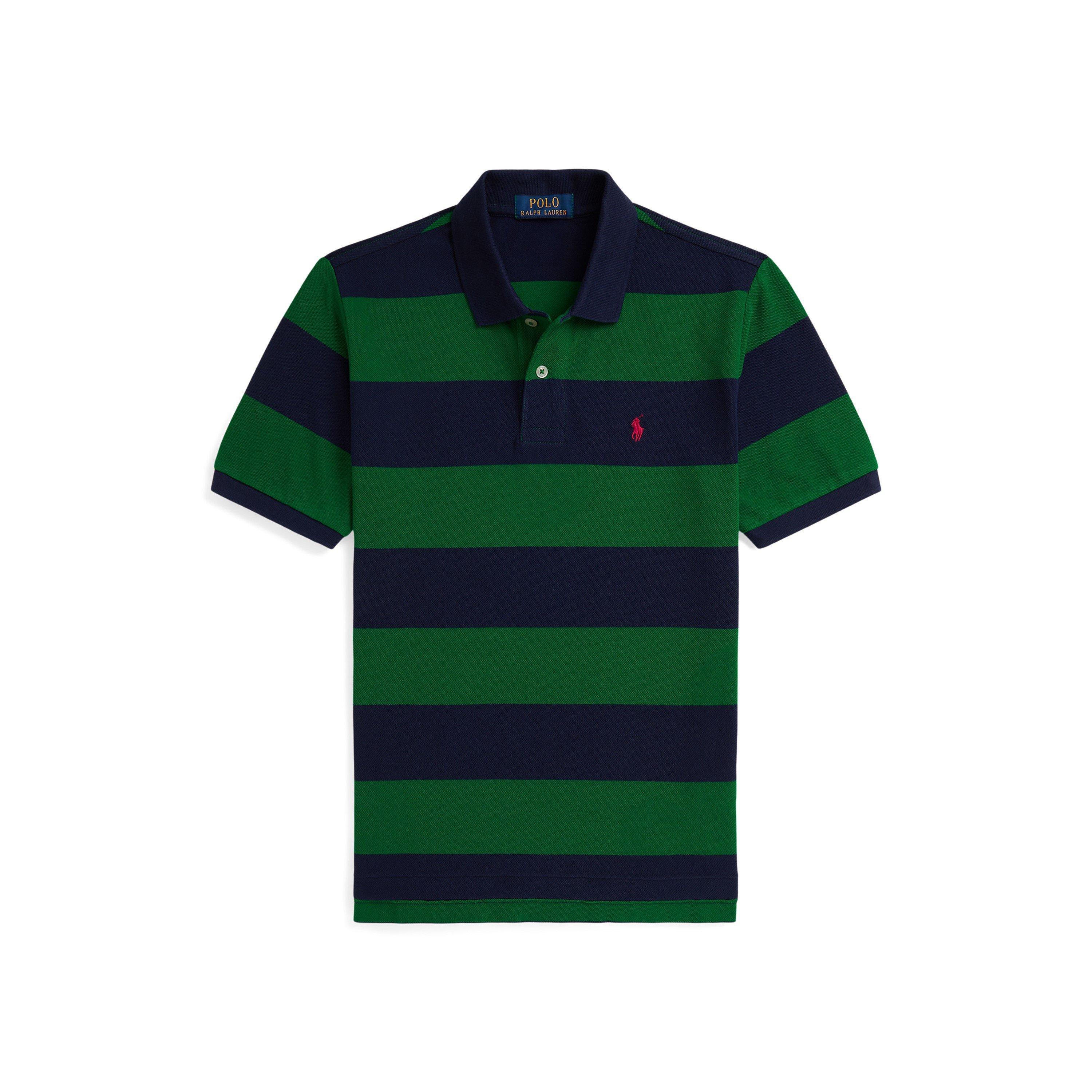 Polo Ralph Lauren  Grn/Navy Kids' Stripe Short Sleeve Shirt - 8-9Y/M