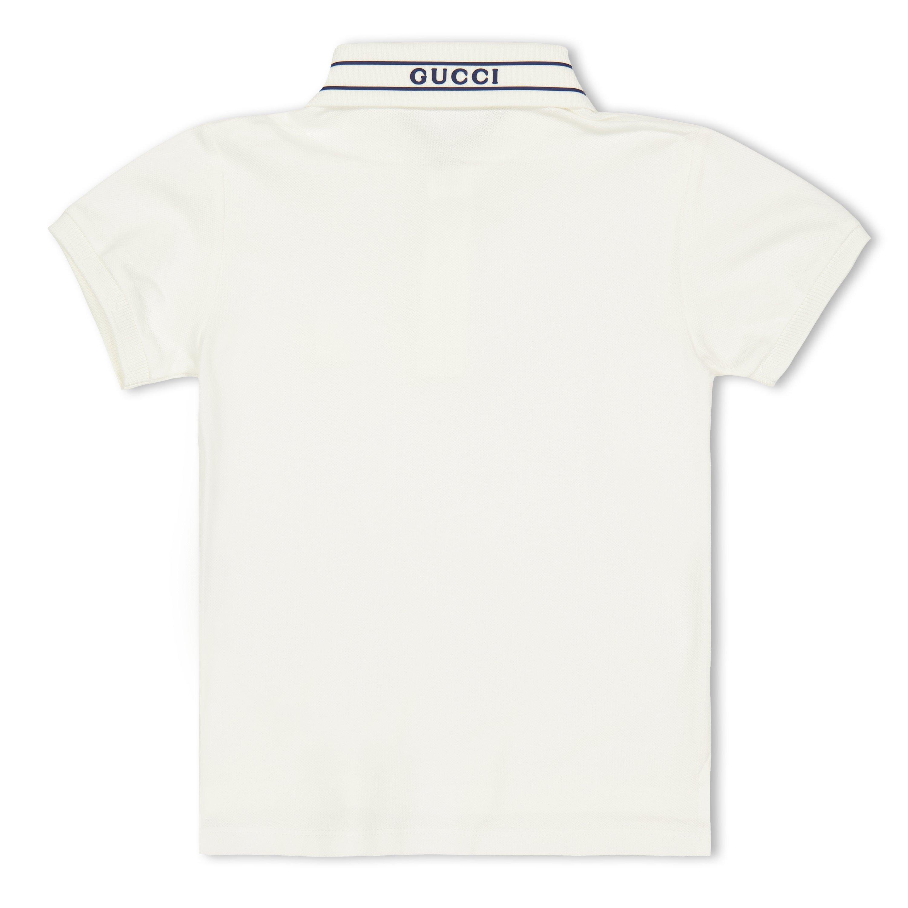 White 9024 - Gucci - Kids' Short Sleeve Polo Shirt - 2