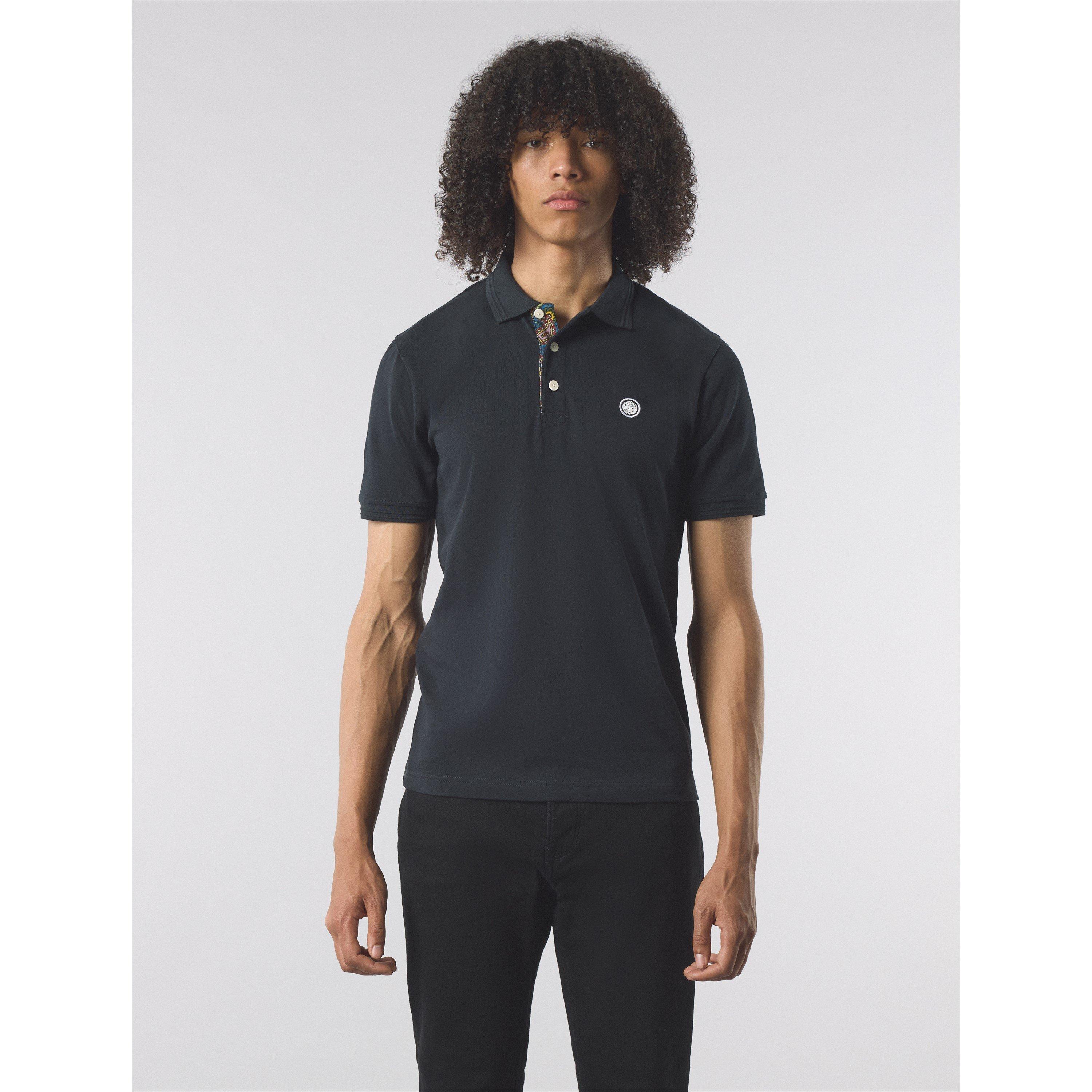 Noir - Pretty Green - Men&#x27;s Short-Sleeve Polo Shirt - 2