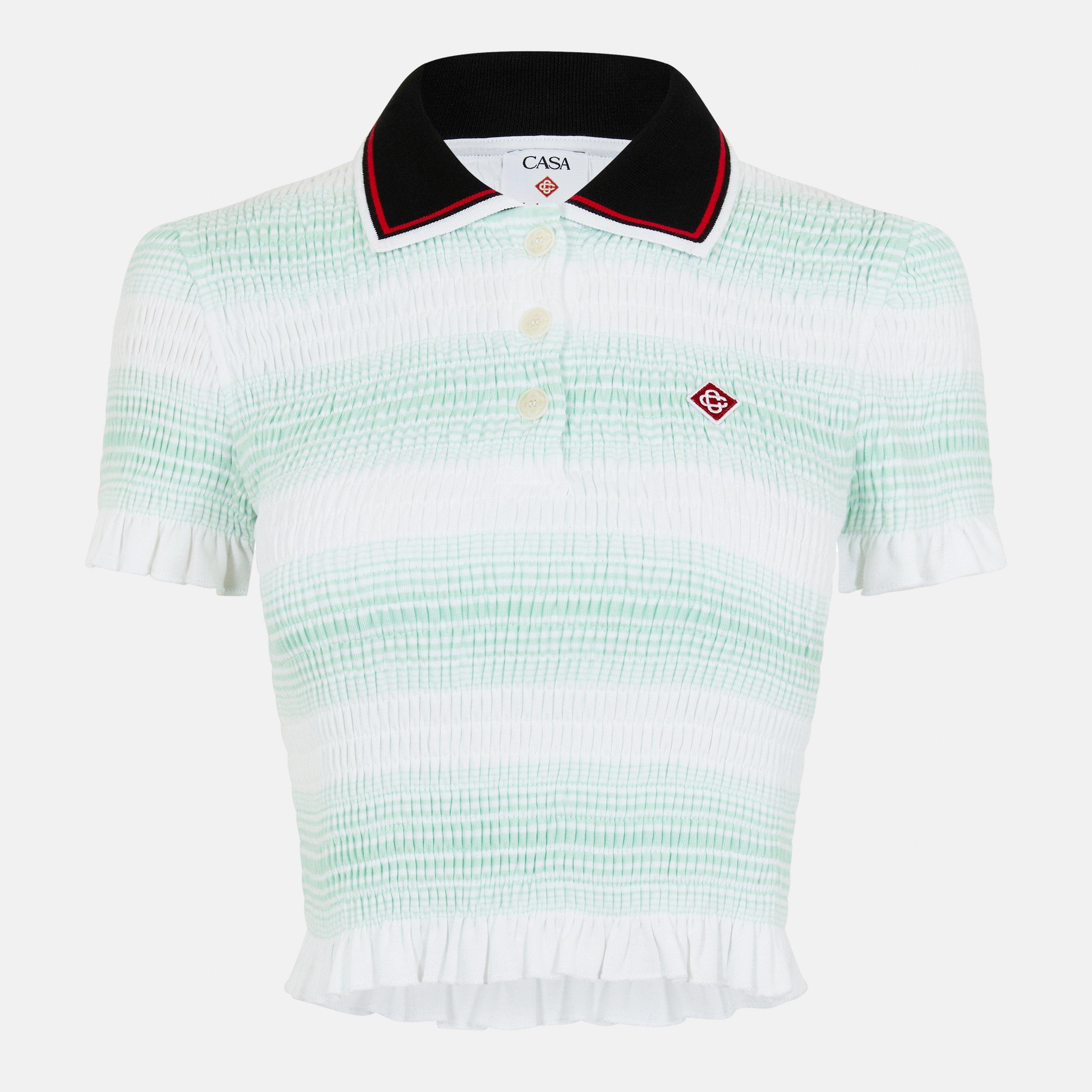 Casablanca Women's Short Sleeve Polo Shirt - Mint - Size 12 (M)