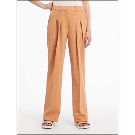 Calvin Klein Wool Twill Pleated Straight Pant