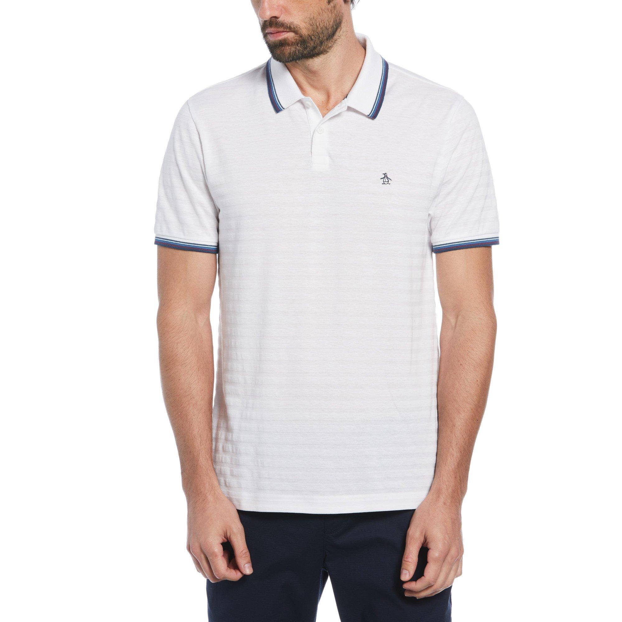 Bright White - Original Penguin - Men's Cotton Solid Short Sleeve Polo Shirt - 1