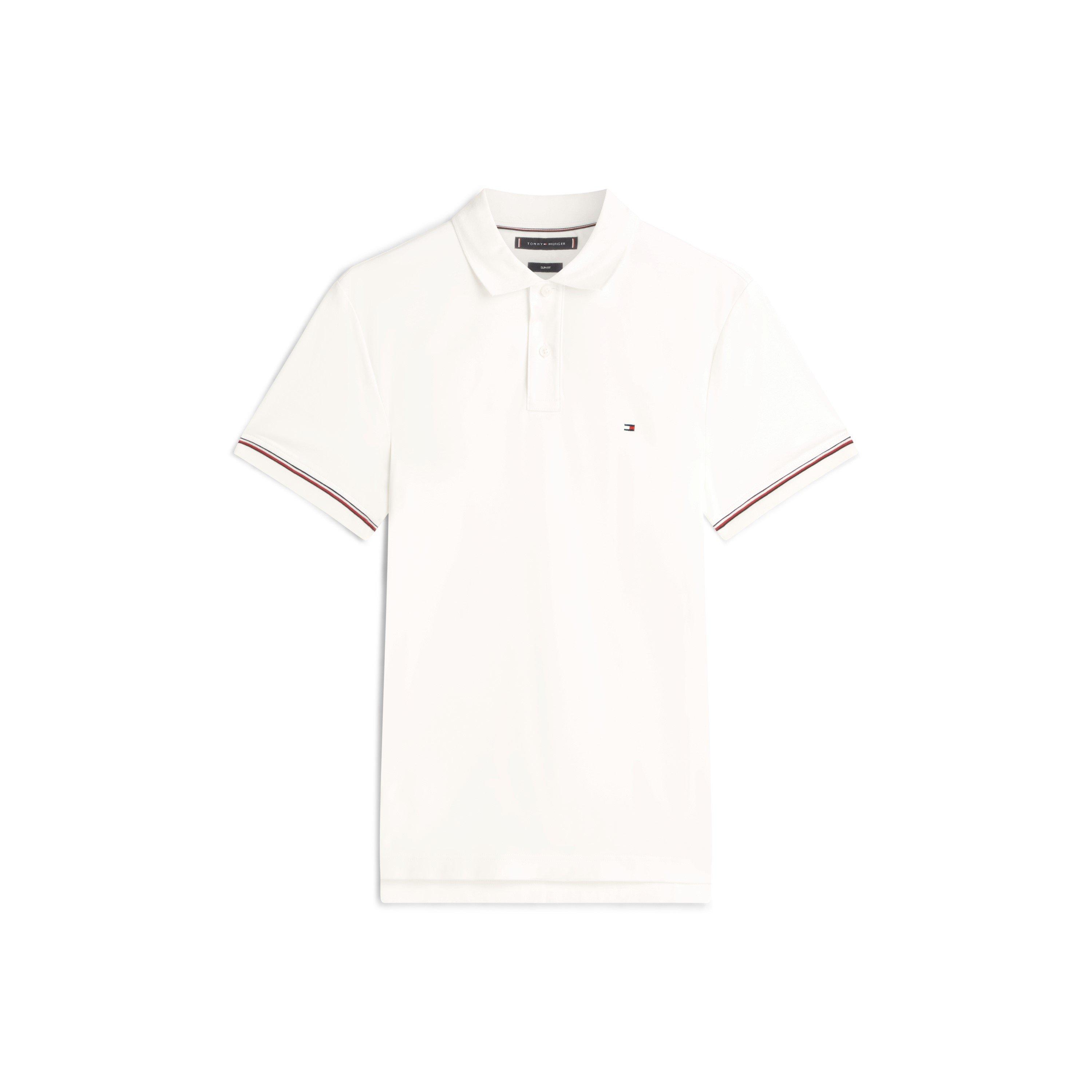 Tommy Hilfiger Men's Liquidtip Short Sleeve Polo Shirt - Ecru - 2XL