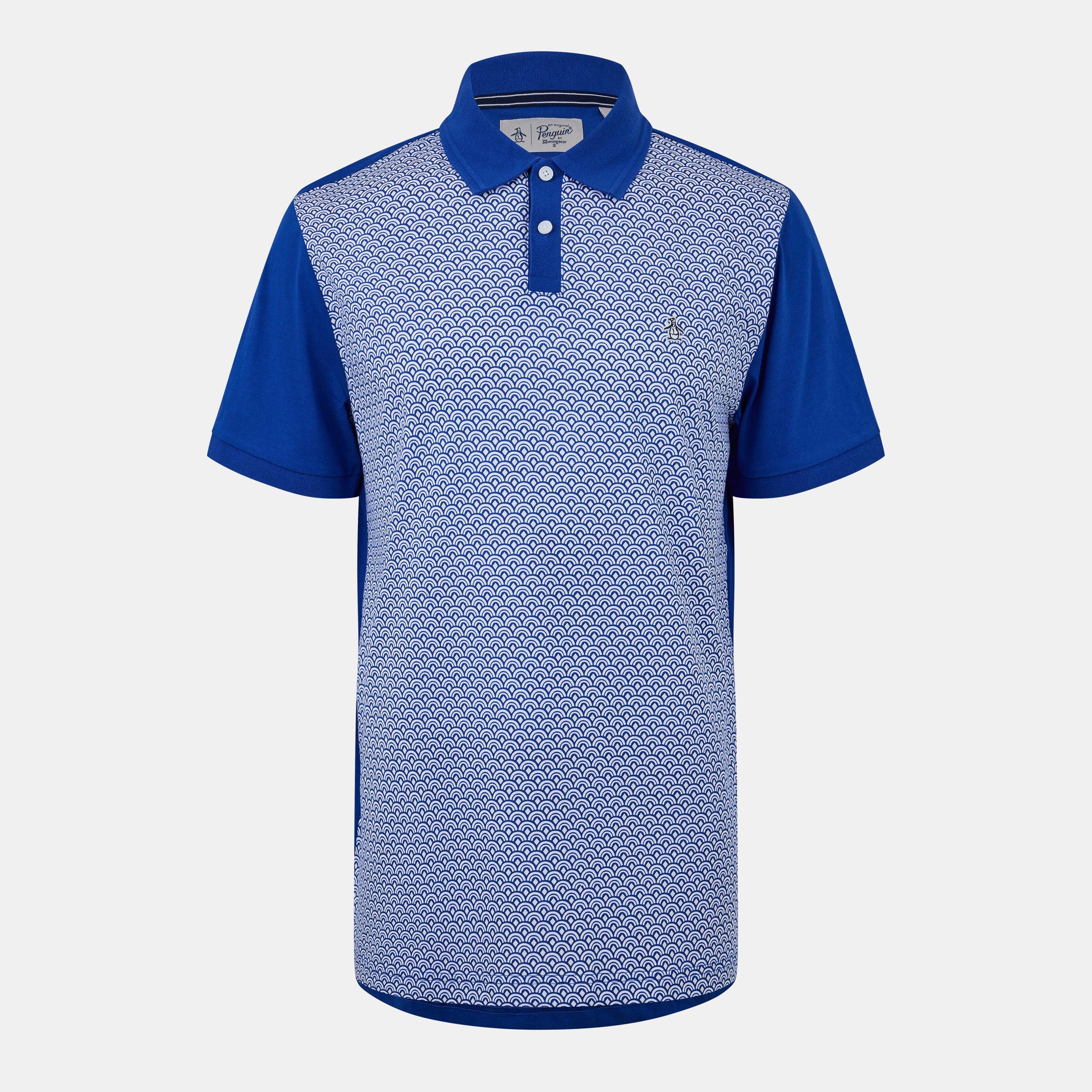 Original Penguin Men's Short Sleeve Breathable Polo Shirt - Mazarine Blue - Medium