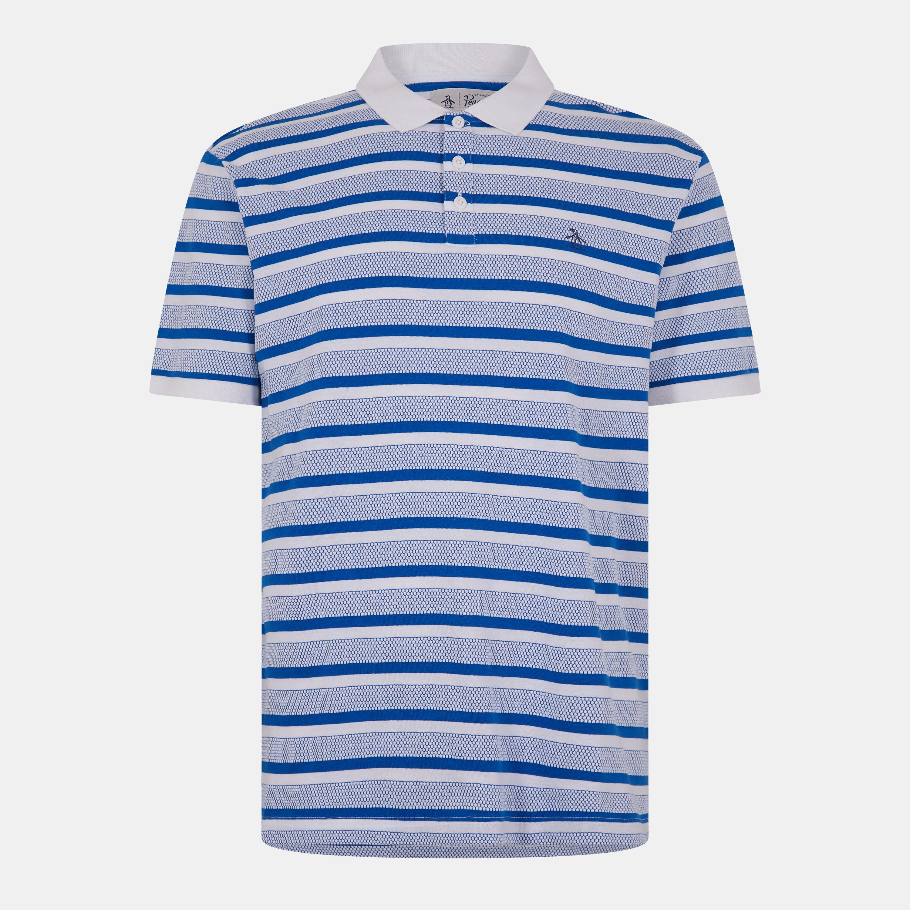 Original Penguin Men's Classic Fit Short Sleeve Polo Shirt - White - Medium