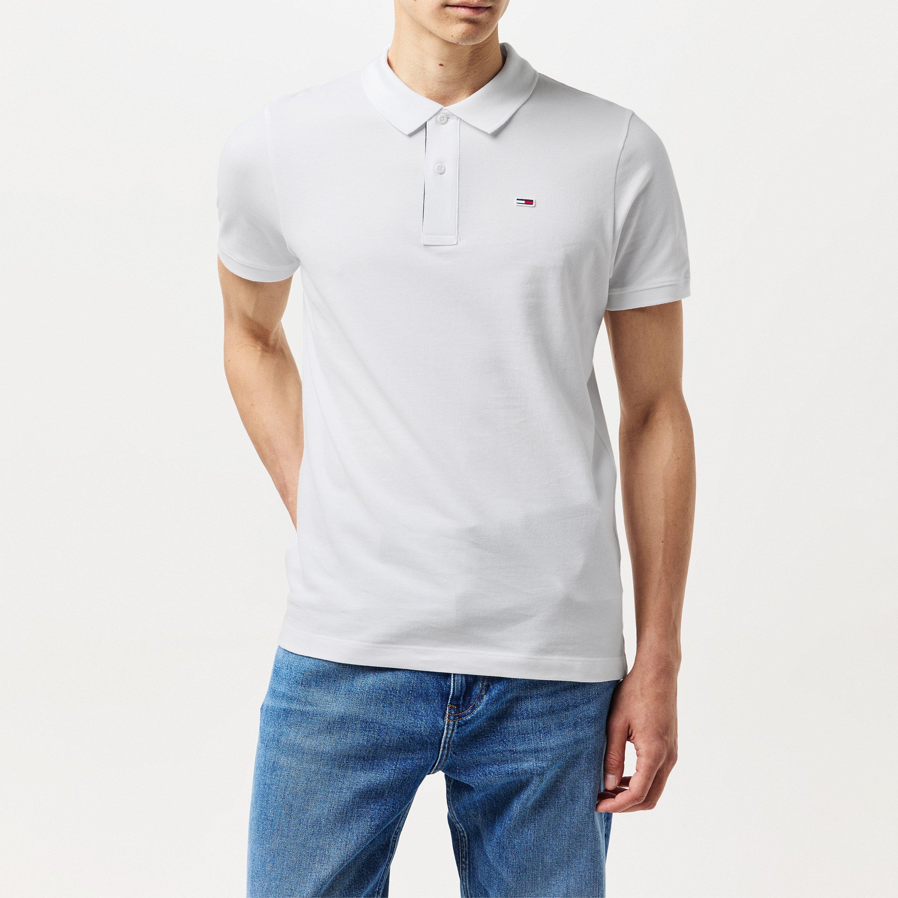 Blanco - Tommy Jeans - Men's Slim Short-Sleeve Polo Shirt - 3