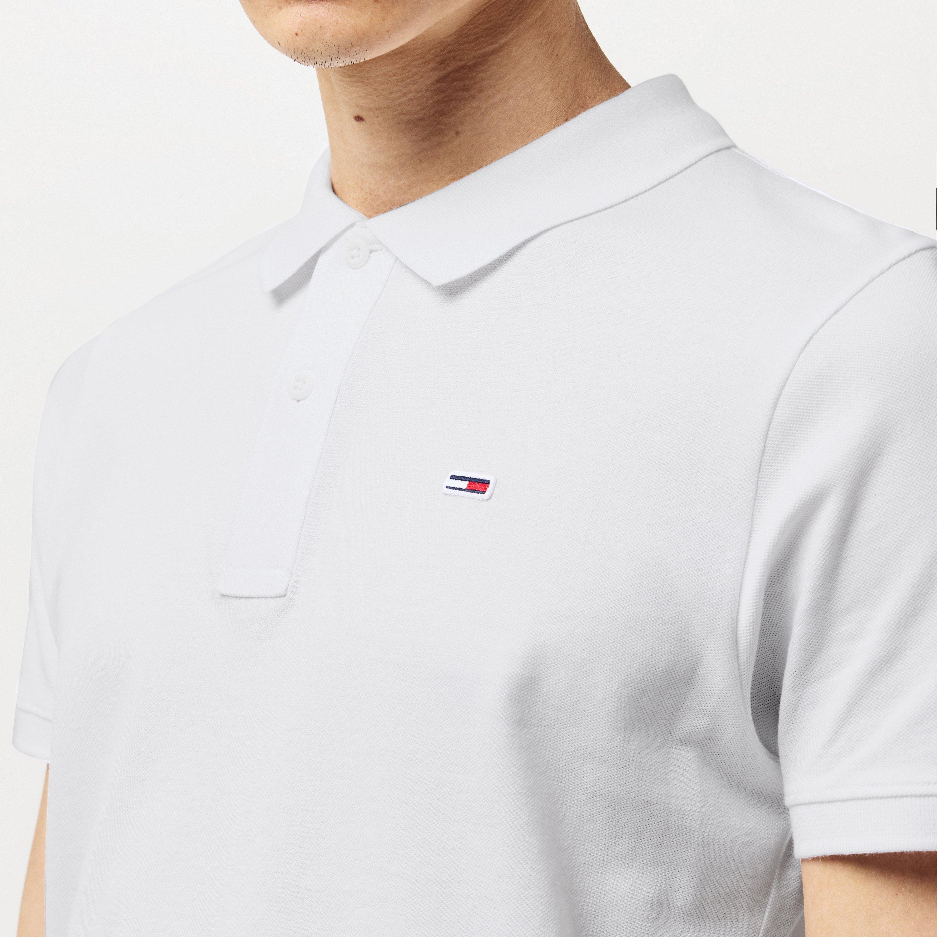 Blanco - Tommy Jeans - Men's Slim Short-Sleeve Polo Shirt - 5