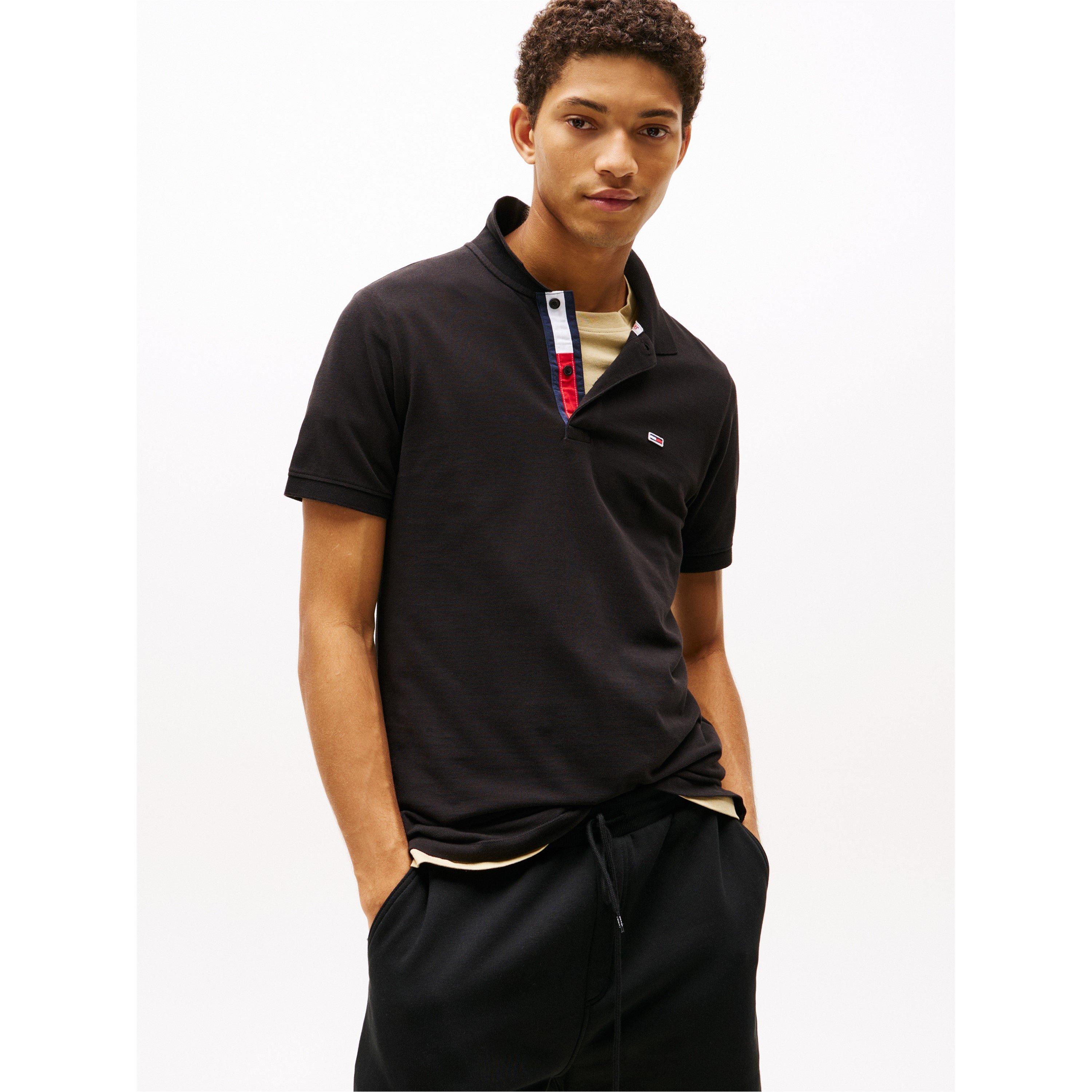Black - Tommy Jeans - Slim Short-Sleeve Polo Shirt - 2