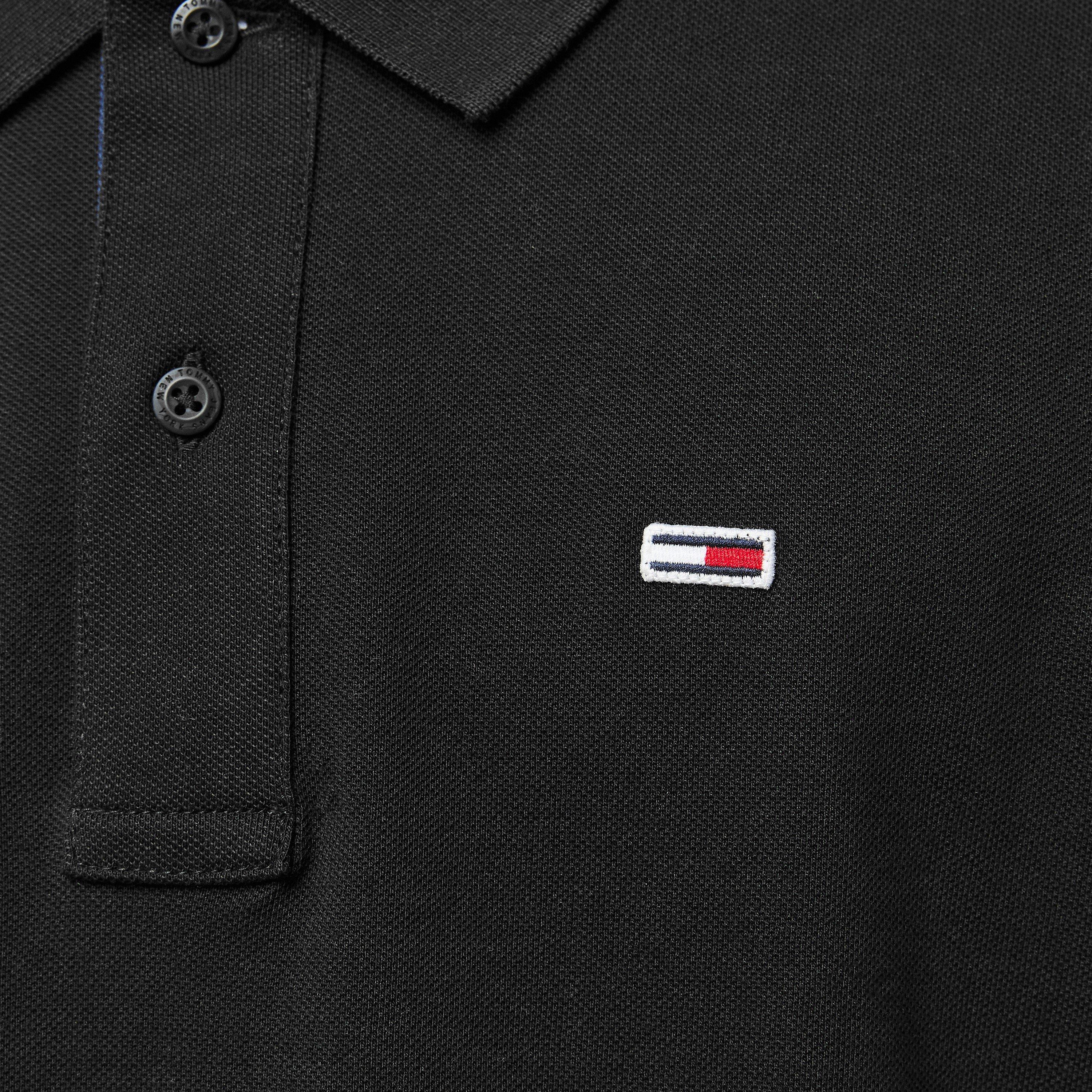 Black - Tommy Jeans - Slim Short-Sleeve Polo Shirt - 5