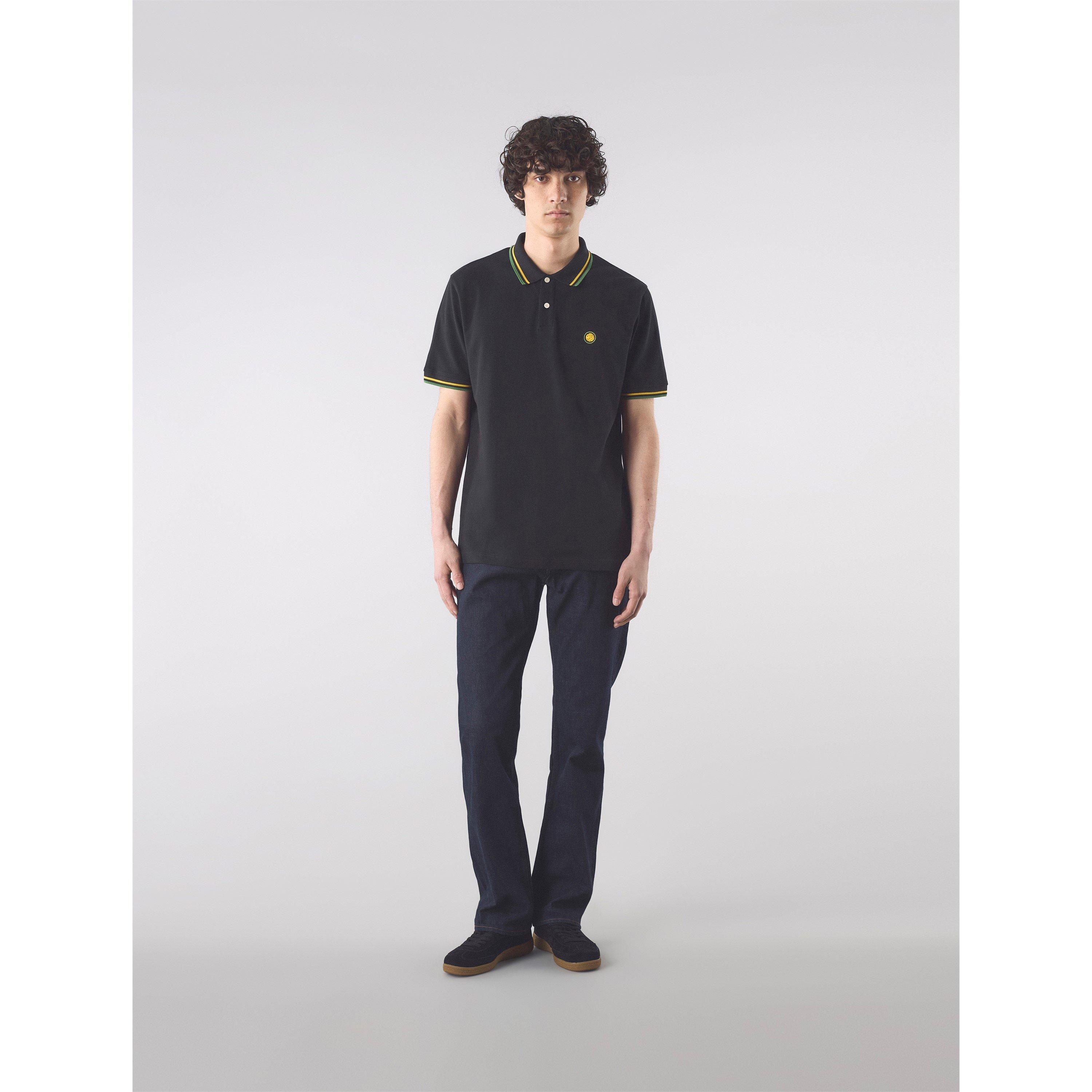 Zwart - Pretty Green - Men's Brixton Short-Sleeve Polo Shirt - 2