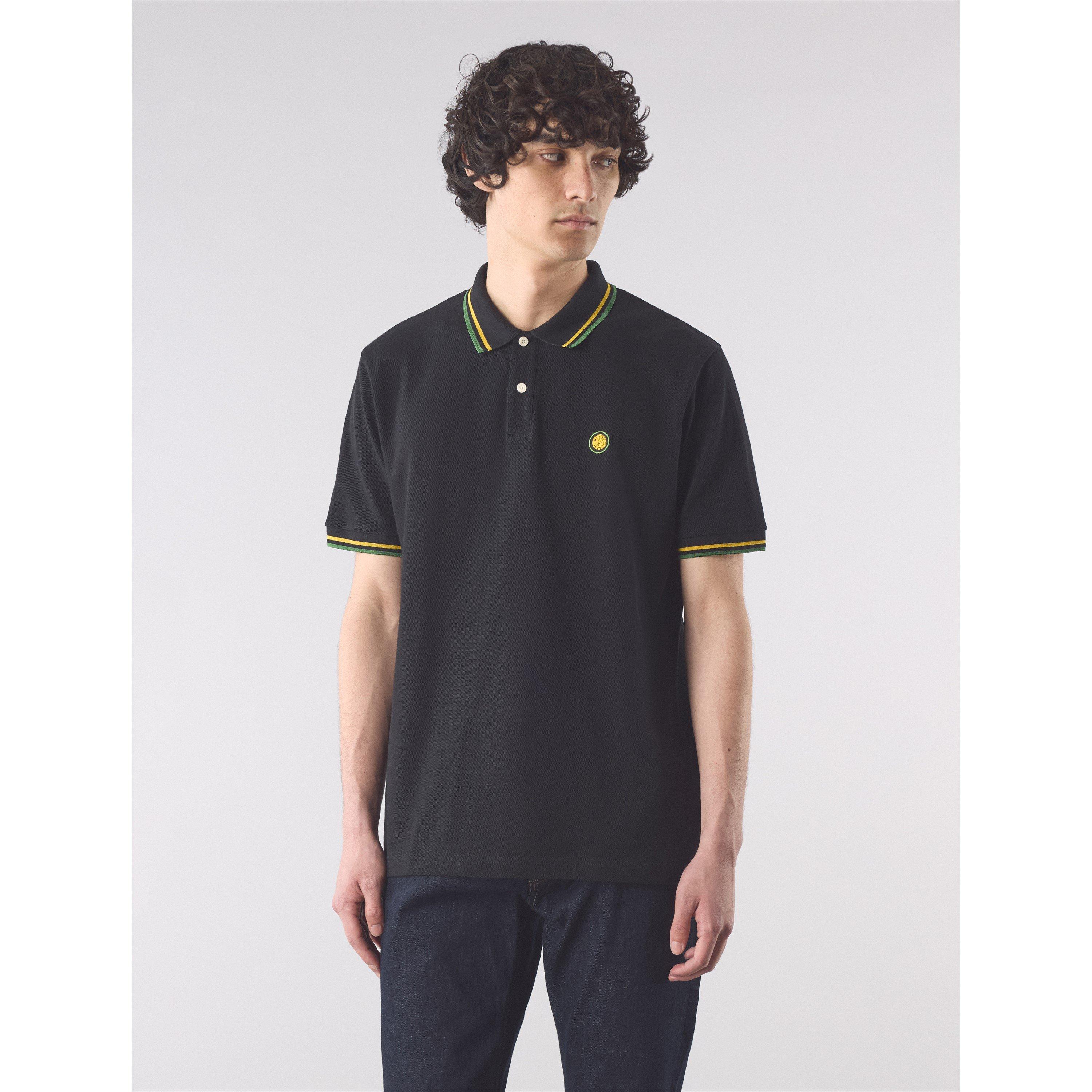 Zwart - Pretty Green - Men's Brixton Short-Sleeve Polo Shirt - 3