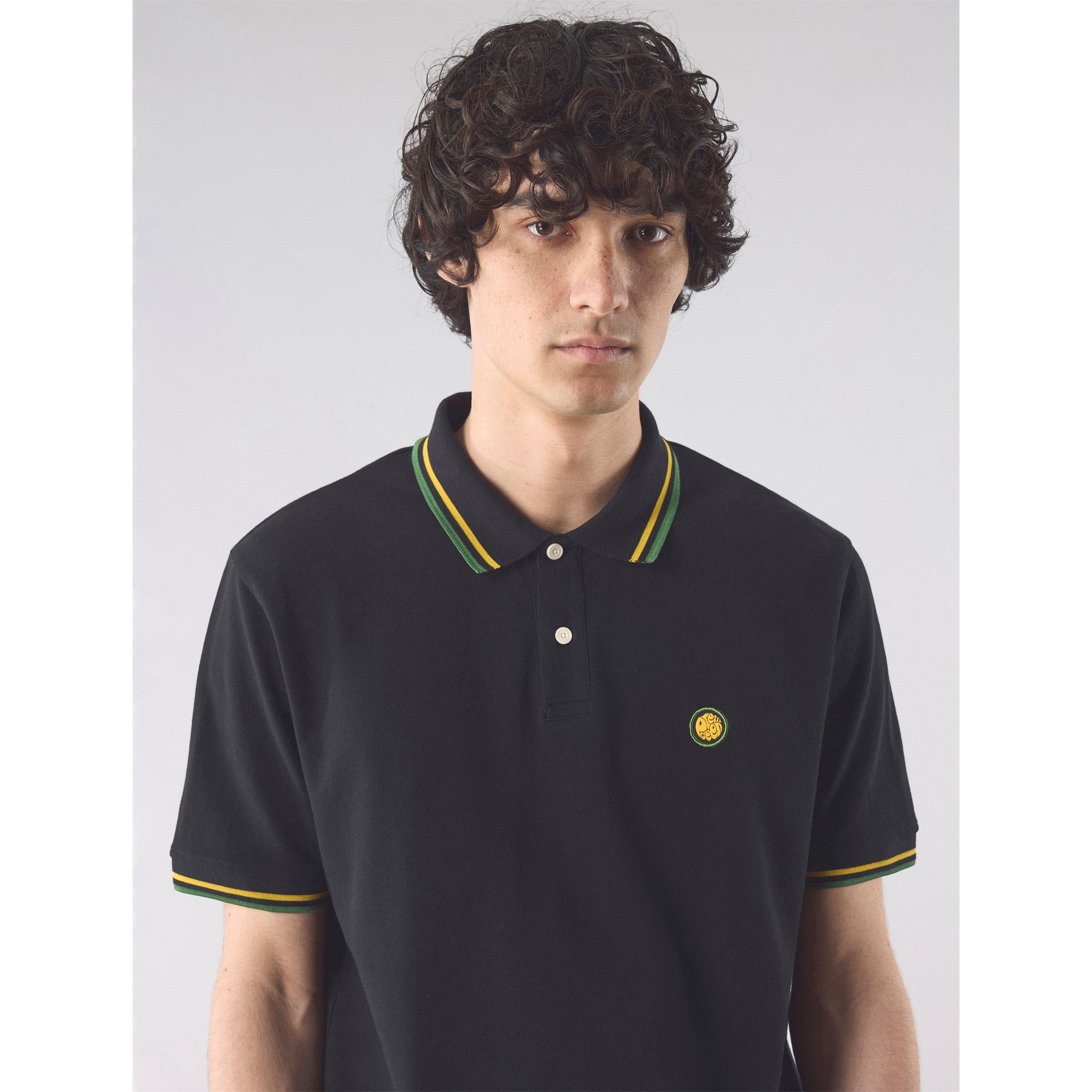 Zwart - Pretty Green - Men's Brixton Short-Sleeve Polo Shirt - 4