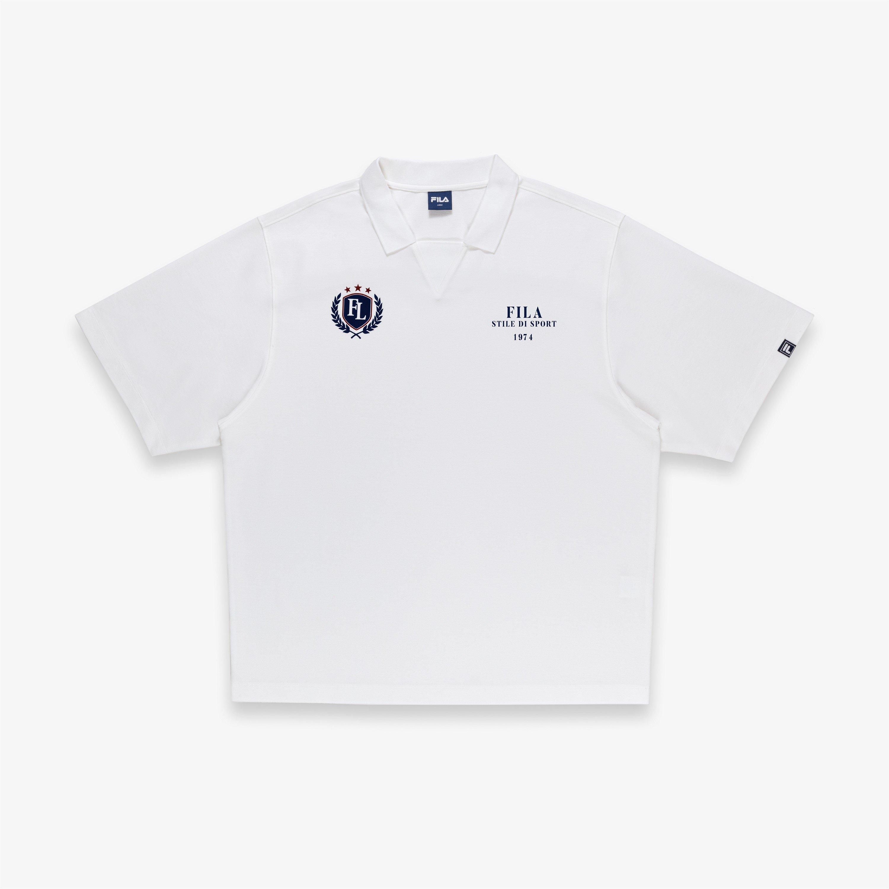 OFF WHITE - Fila - Hrtg Short Sleeve Polo Shirt - 1