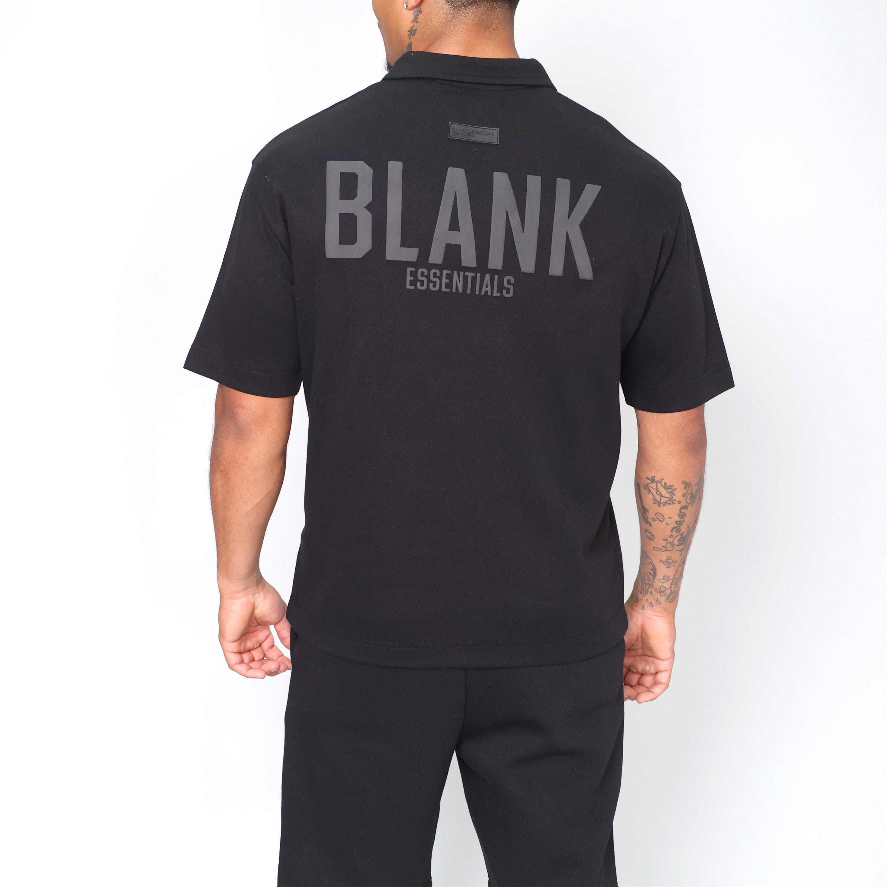 Black - Blank Essentials - Essentials Circle Polo T-shirt - 4