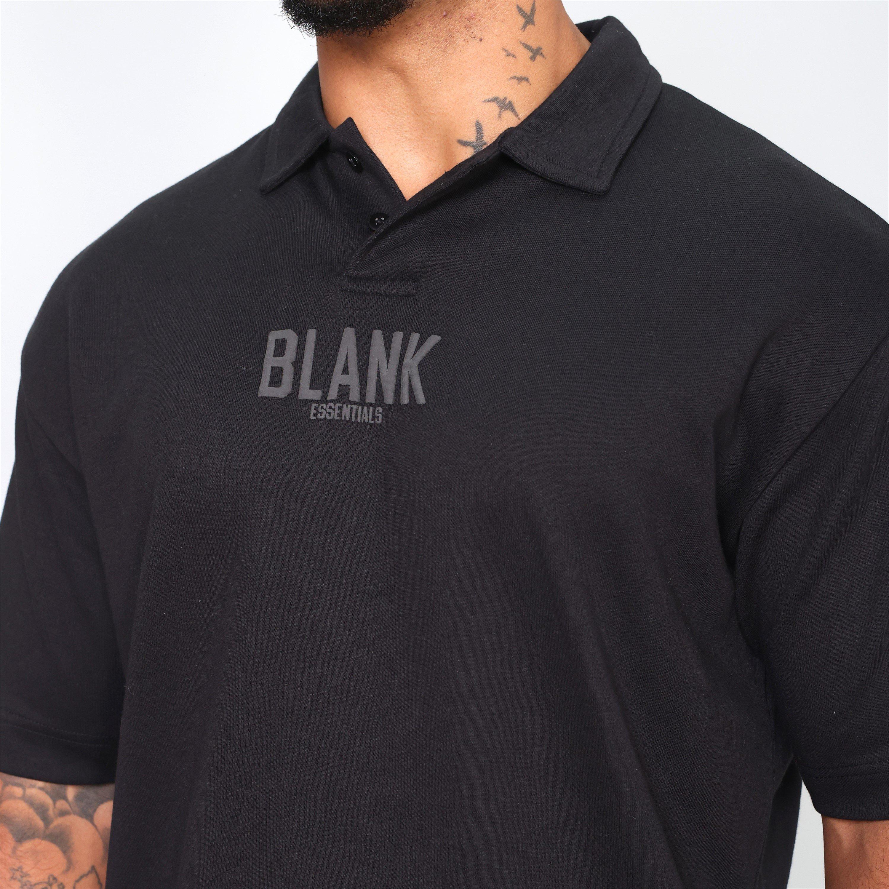 Black - Blank Essentials - Essentials Circle Polo T-shirt - 5