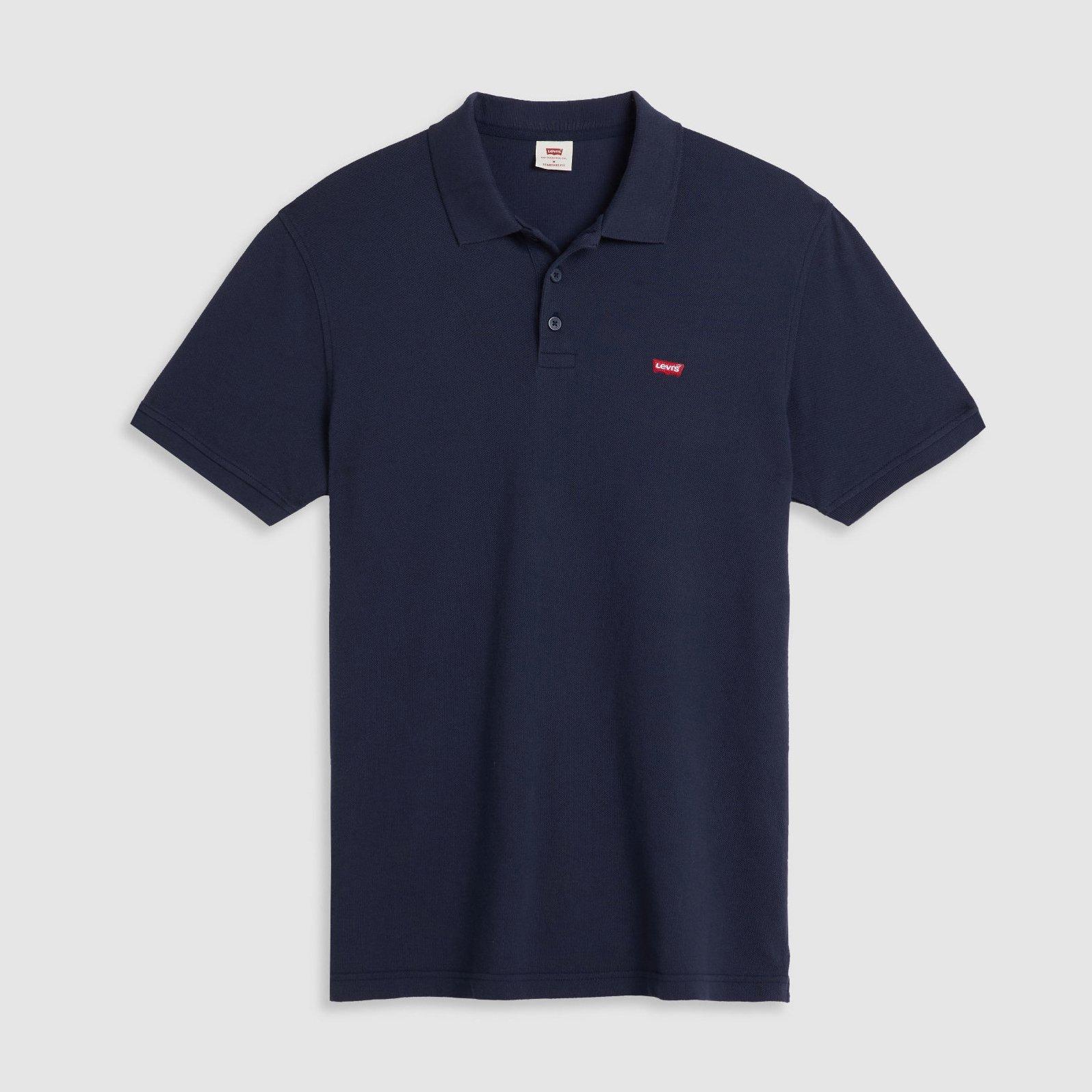 Levis Men's Housemark Short Sleeve Polo Shirt - Navy Blazer - S
