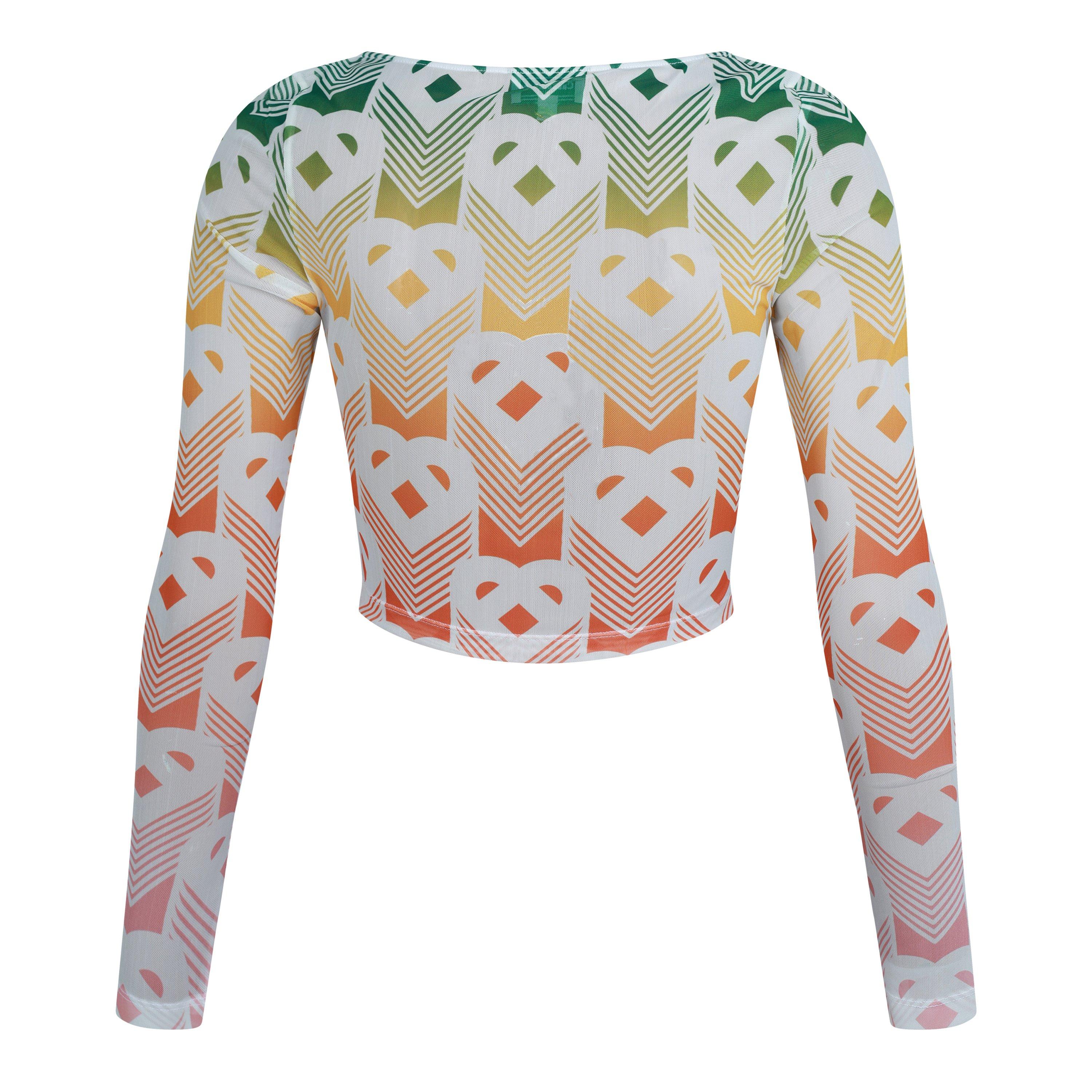 Heart Monogram - Casablanca - Casa Printed Mesh Ro Ld99 - 2