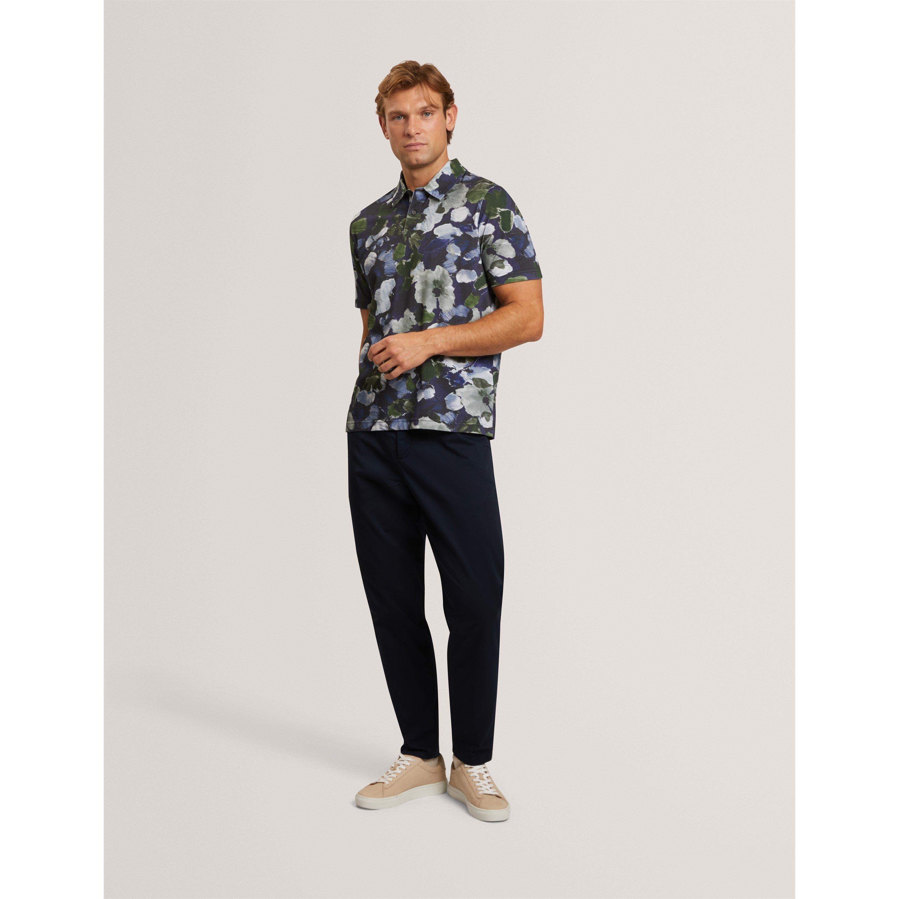 Navy - Ted Baker - Ted SS Floral Polo Sn71 - 5
