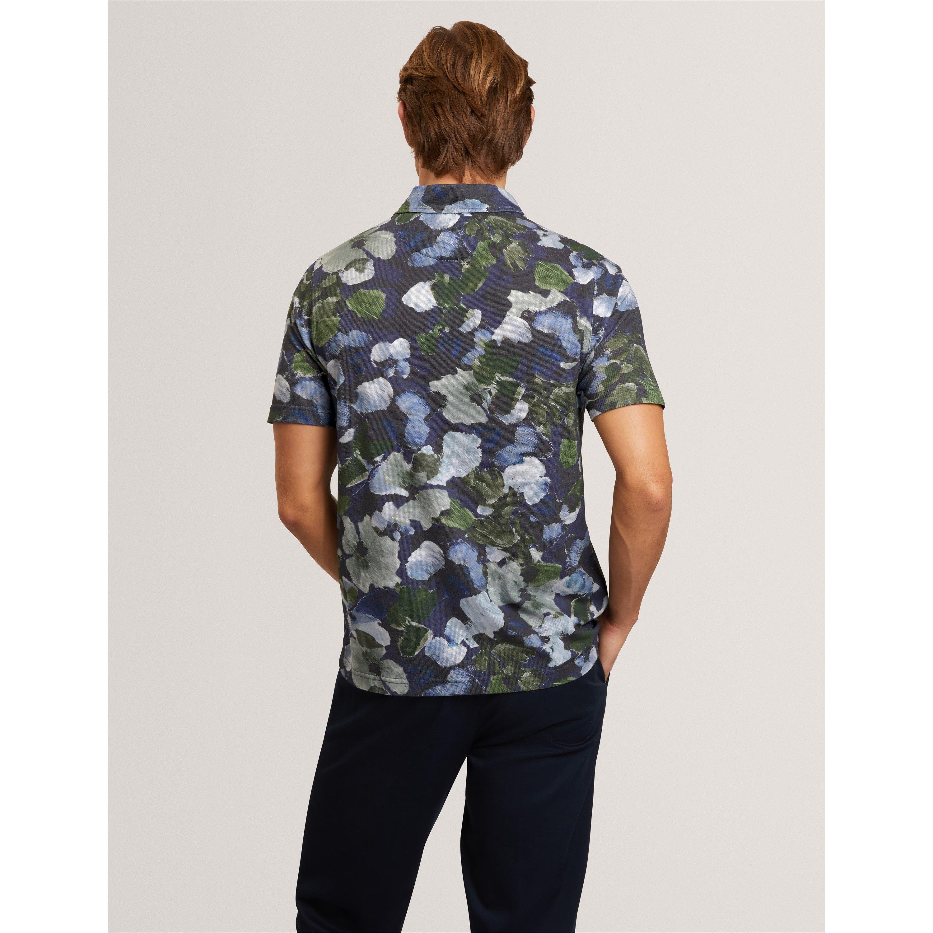 Navy - Ted Baker - Ted SS Floral Polo Sn71 - 6