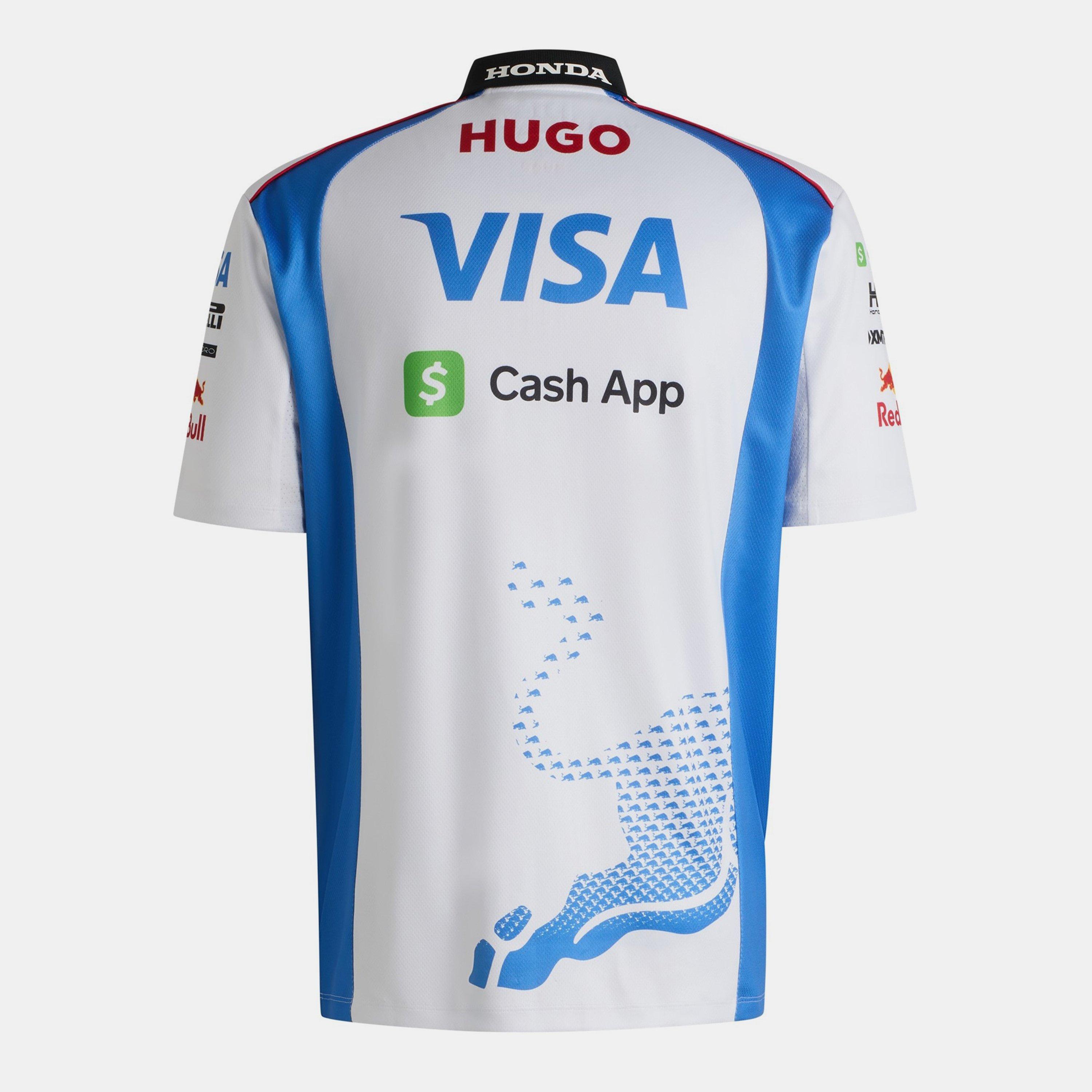 White - Hugo - Visa Cash App Red Bull F1 2025 Polo Shirt Mens - 2