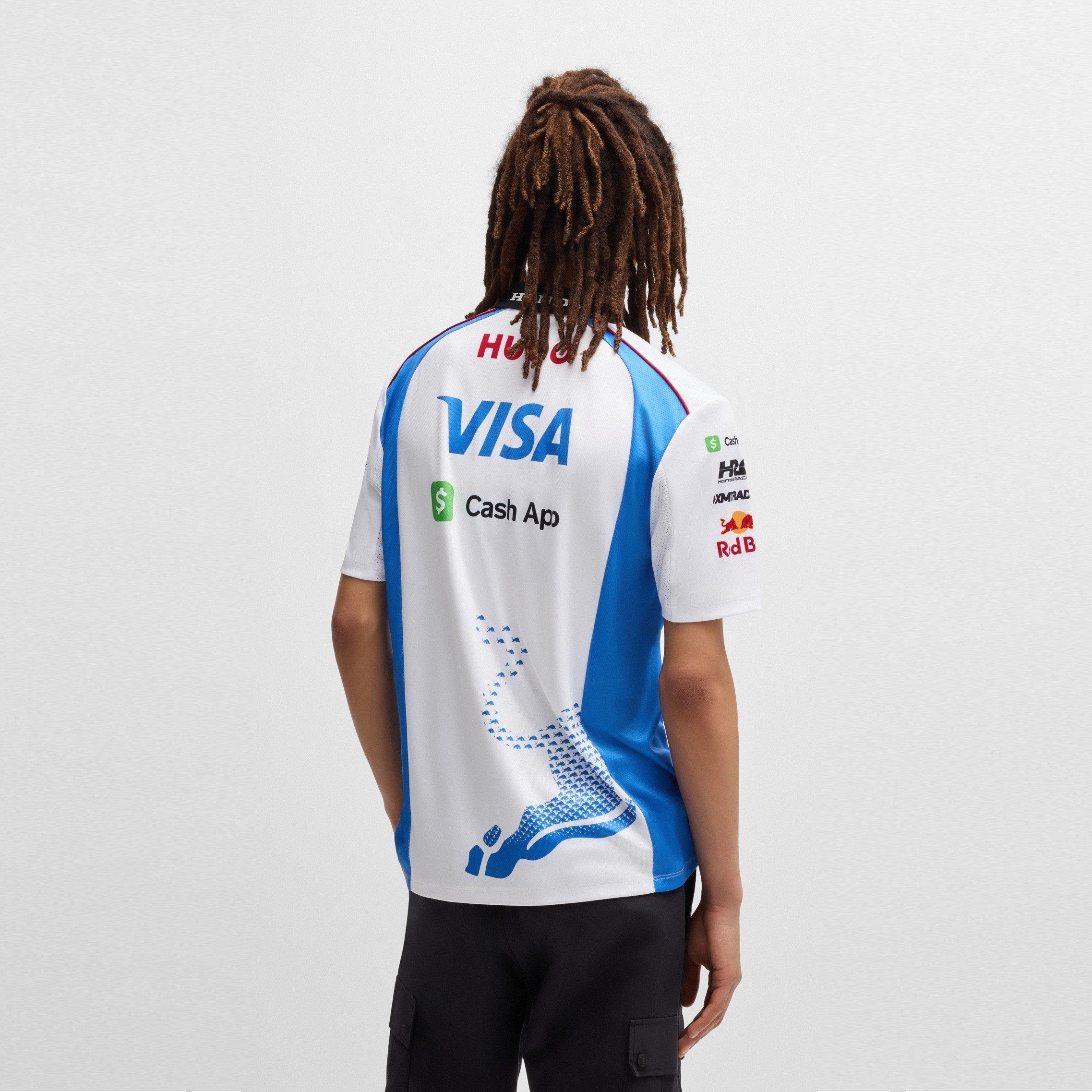 White - Hugo - Visa Cash App Red Bull F1 2025 Polo Shirt Mens - 4