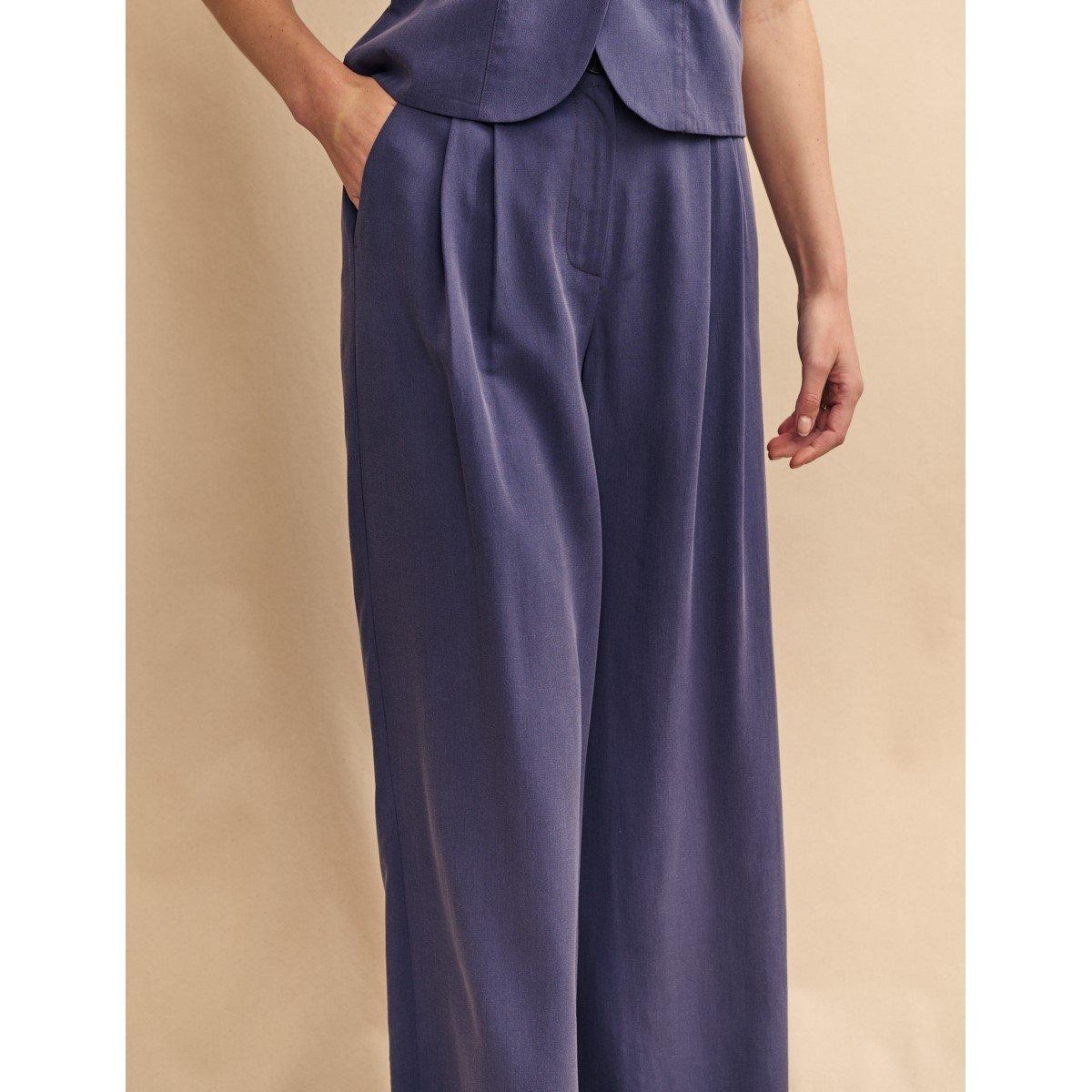 Blå - Nobodys Child - Women's Straight Leg Trousers - 3