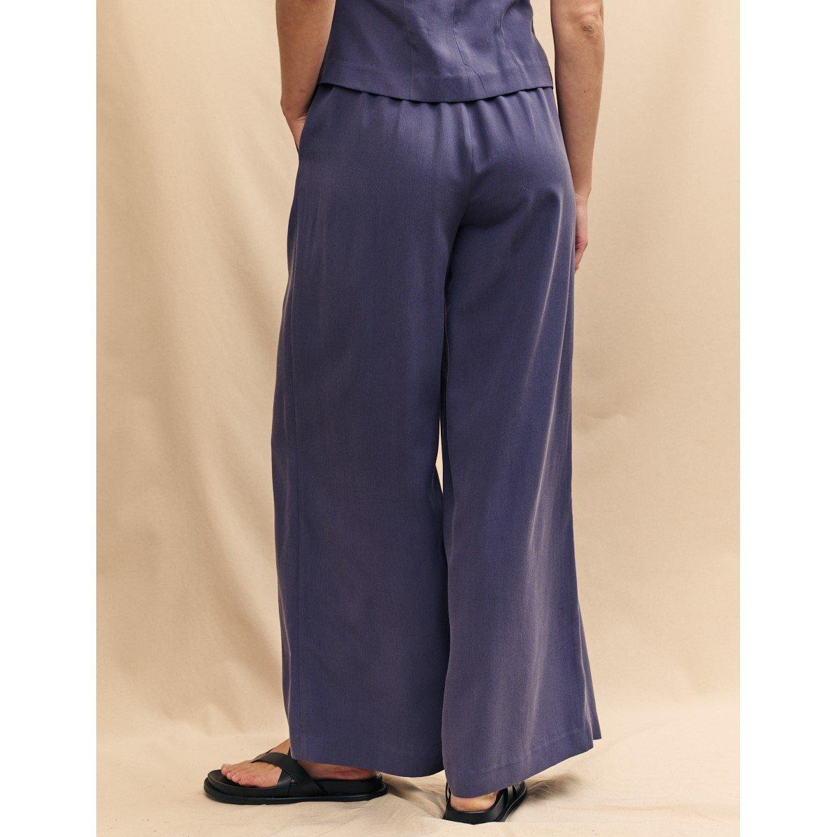 Blå - Nobodys Child - Women's Straight Leg Trousers - 4