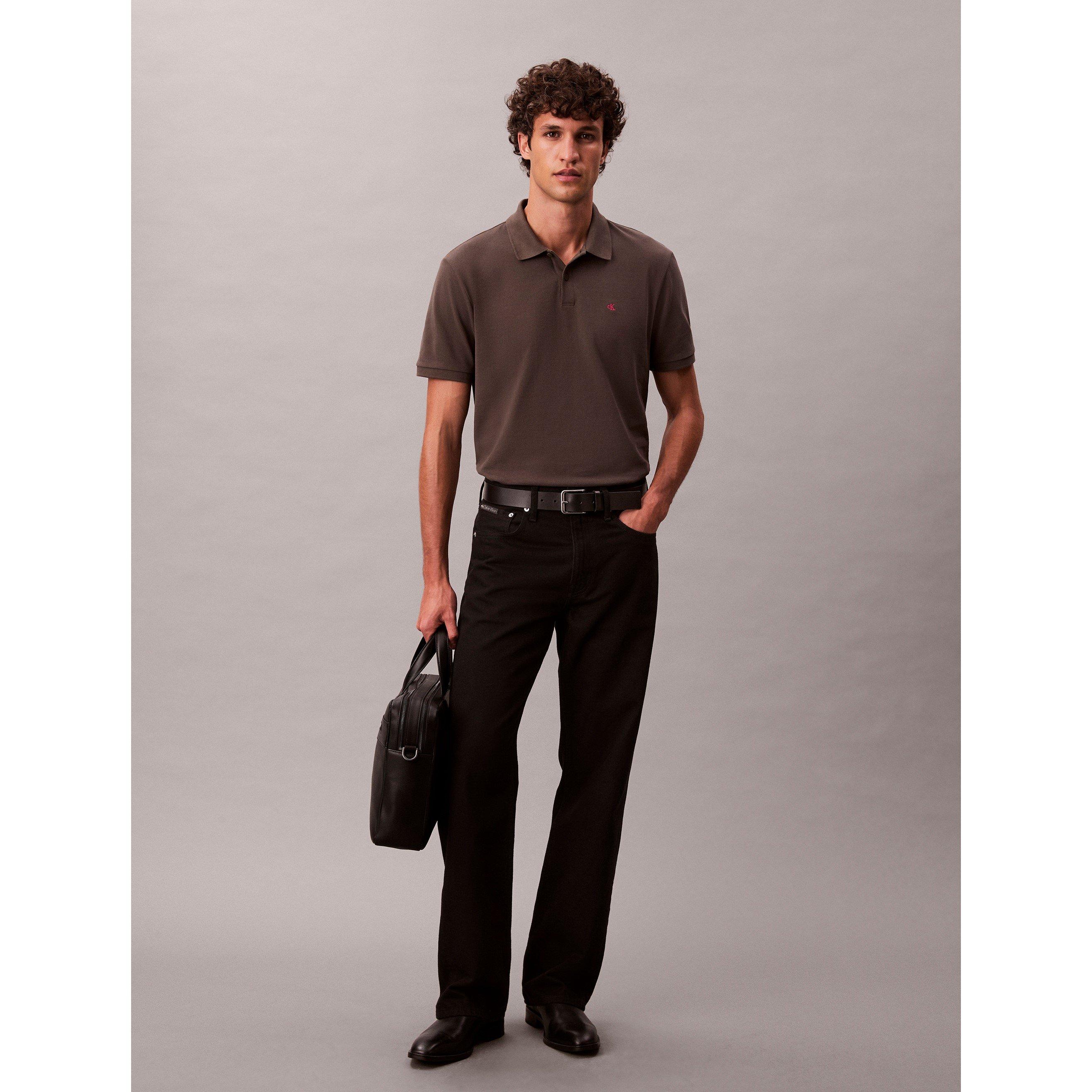 Beluga - Calvin Klein Jeans - Men's CKJ Pique Short-Sleeve Polo Shirt - 2