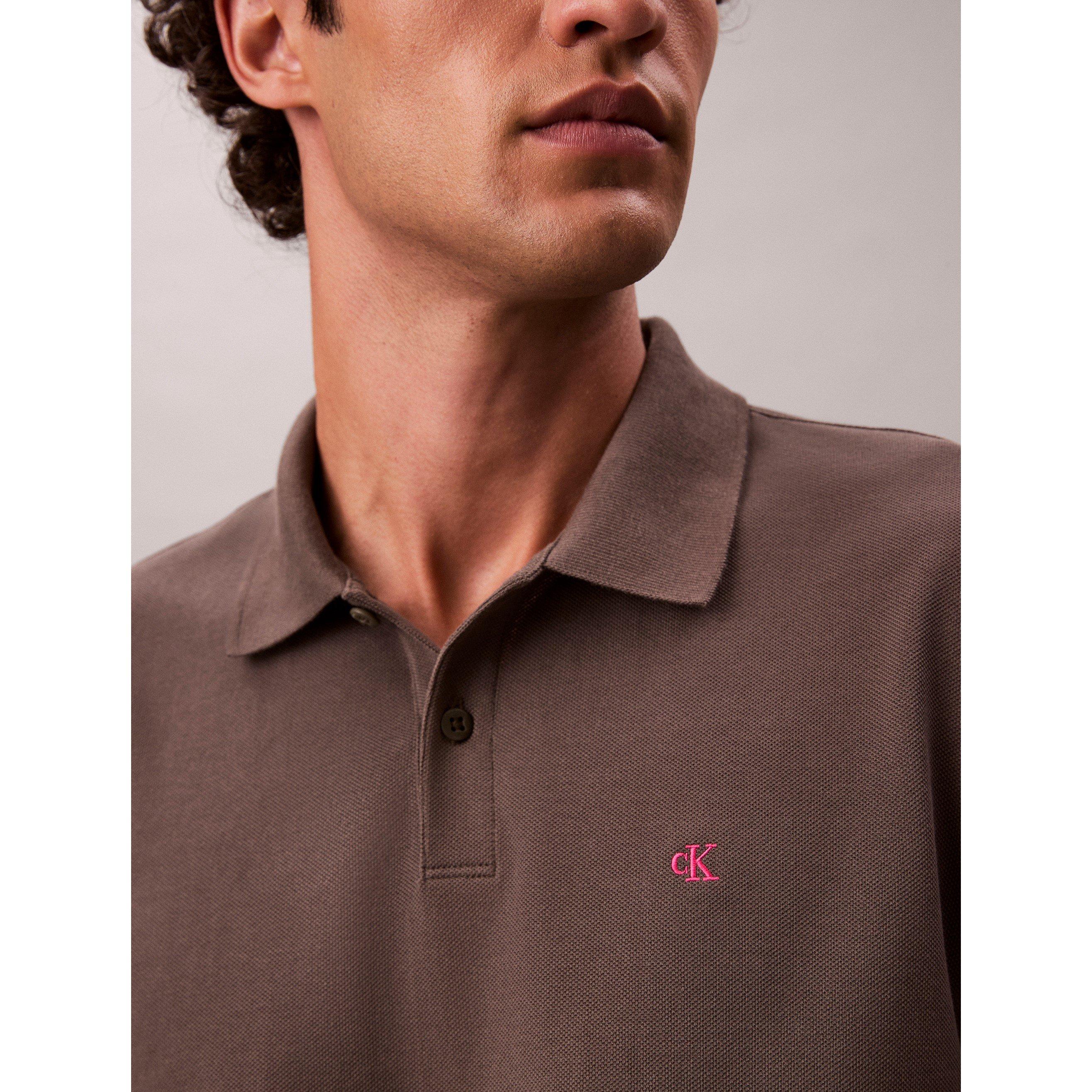 Beluga - Calvin Klein Jeans - Men's CKJ Pique Short-Sleeve Polo Shirt - 4