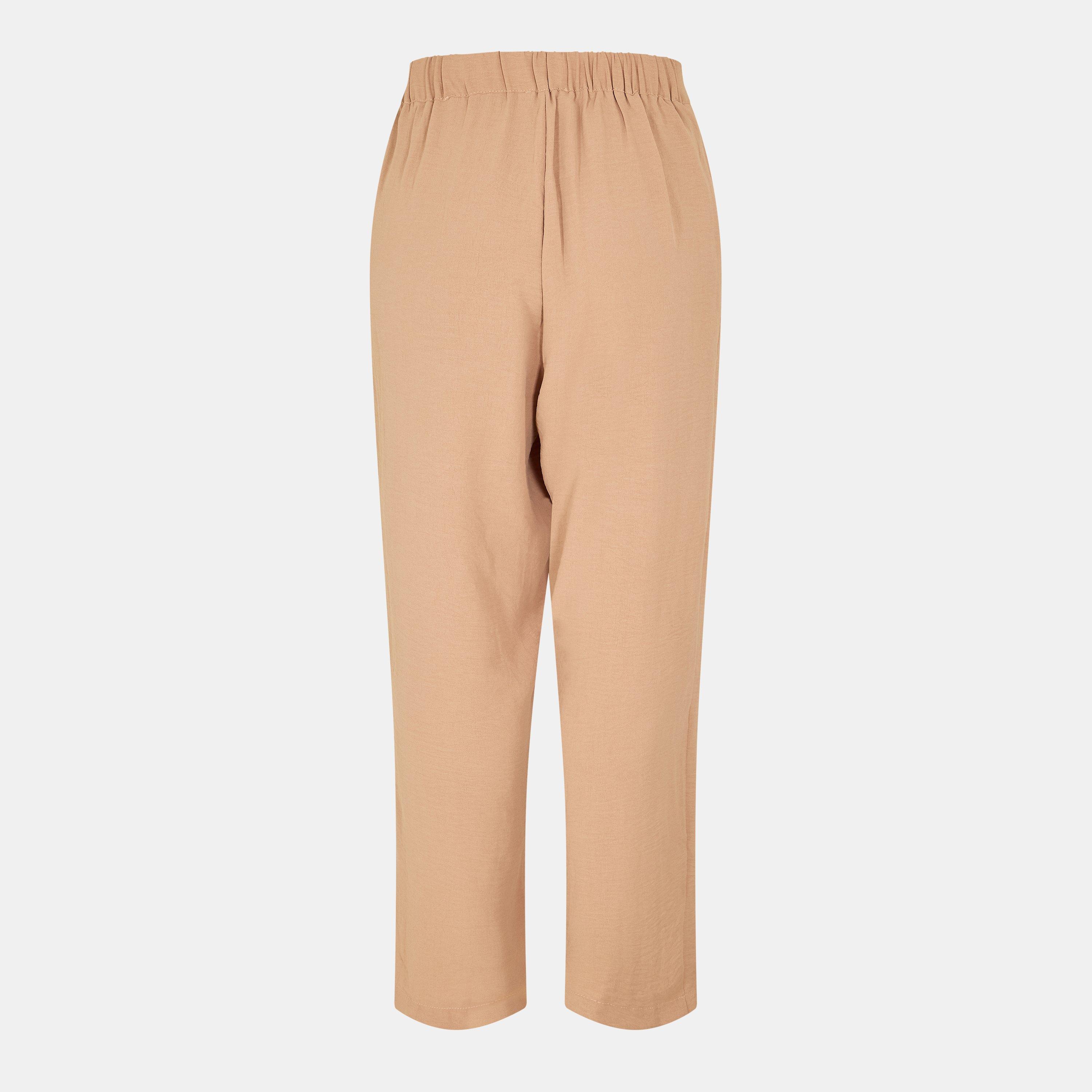 Beige - AX Paris - Stone Straight Leg Trousers - 2