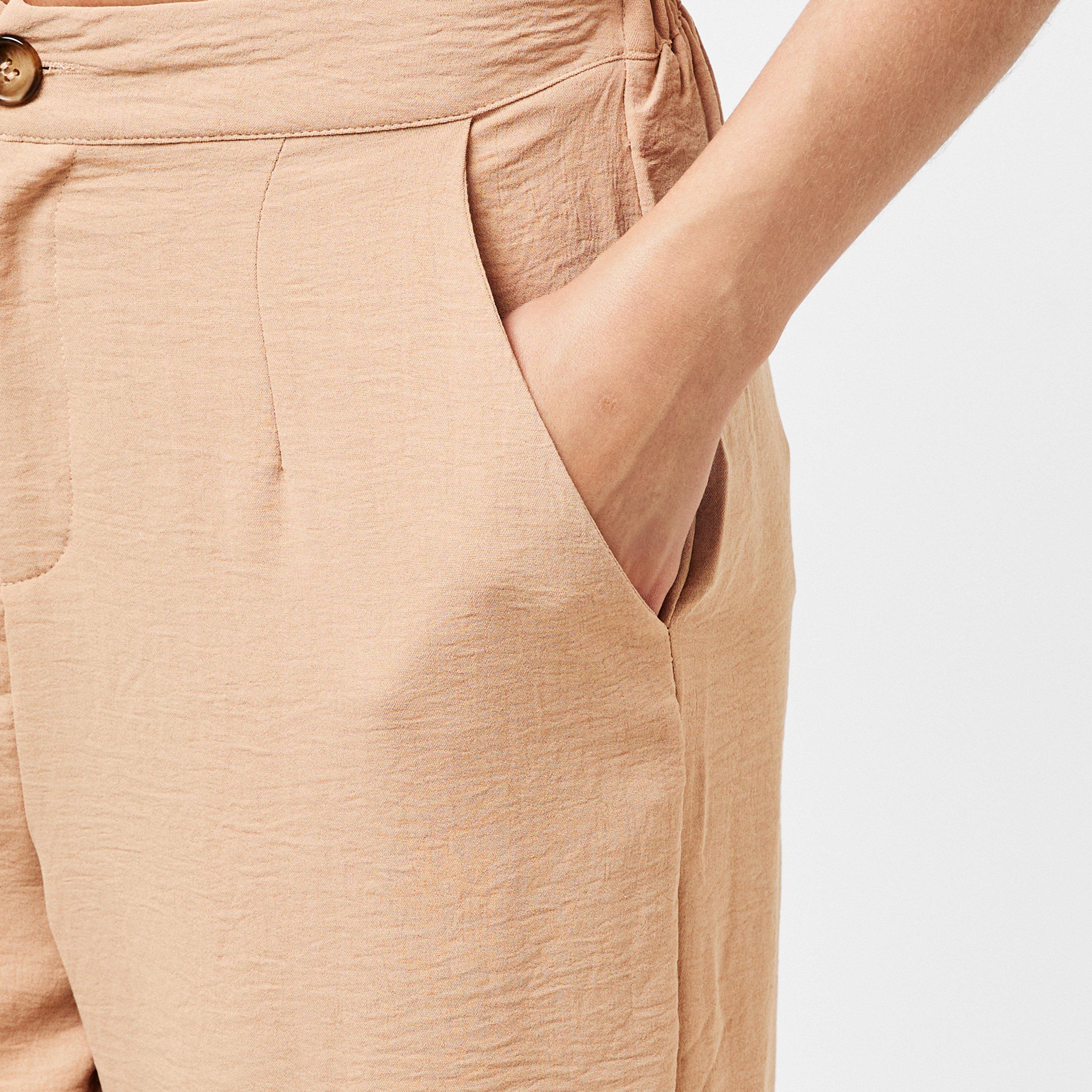 Beige - AX Paris - Stone Straight Leg Trousers - 5