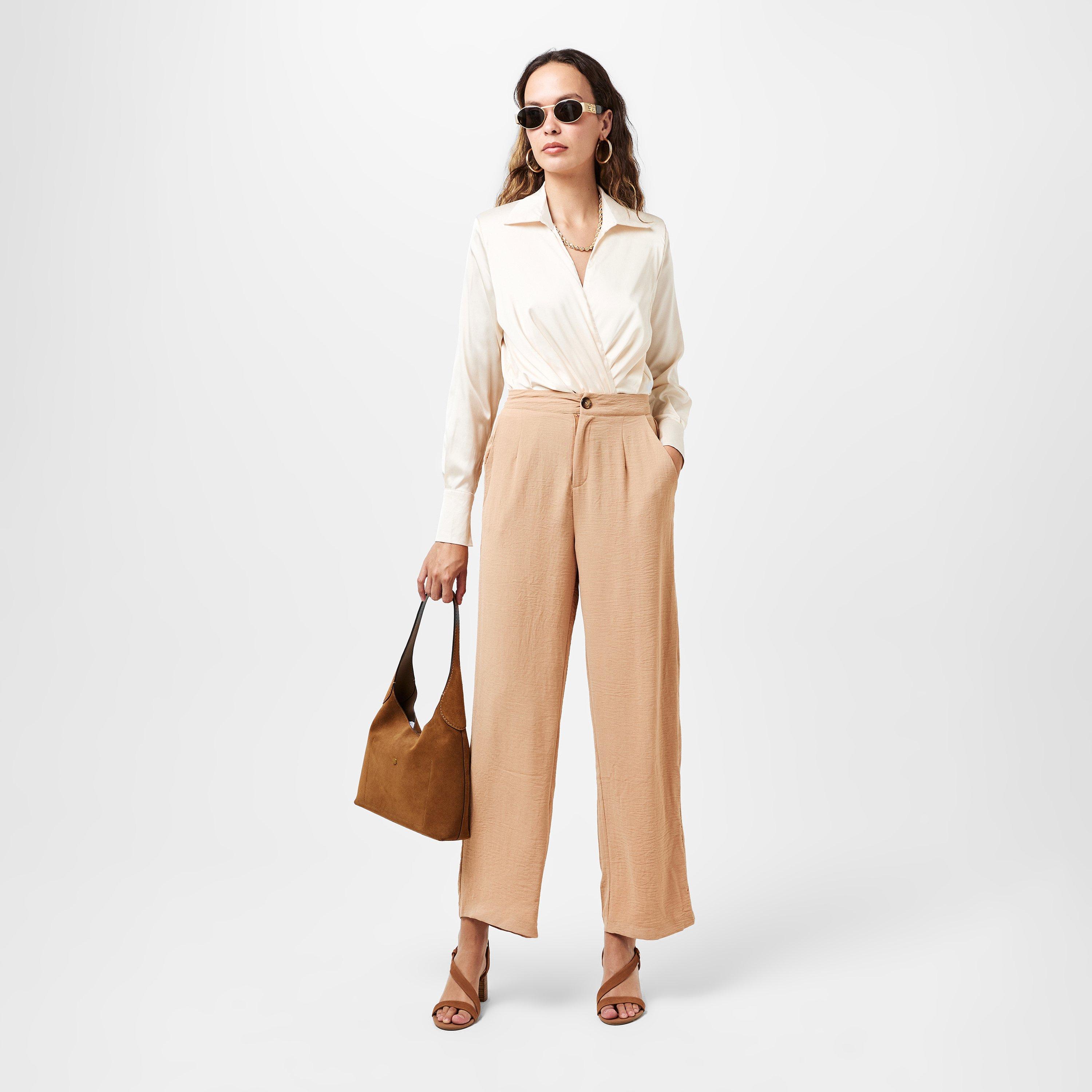 Beige - AX Paris - Stone Straight Leg Trousers - 6