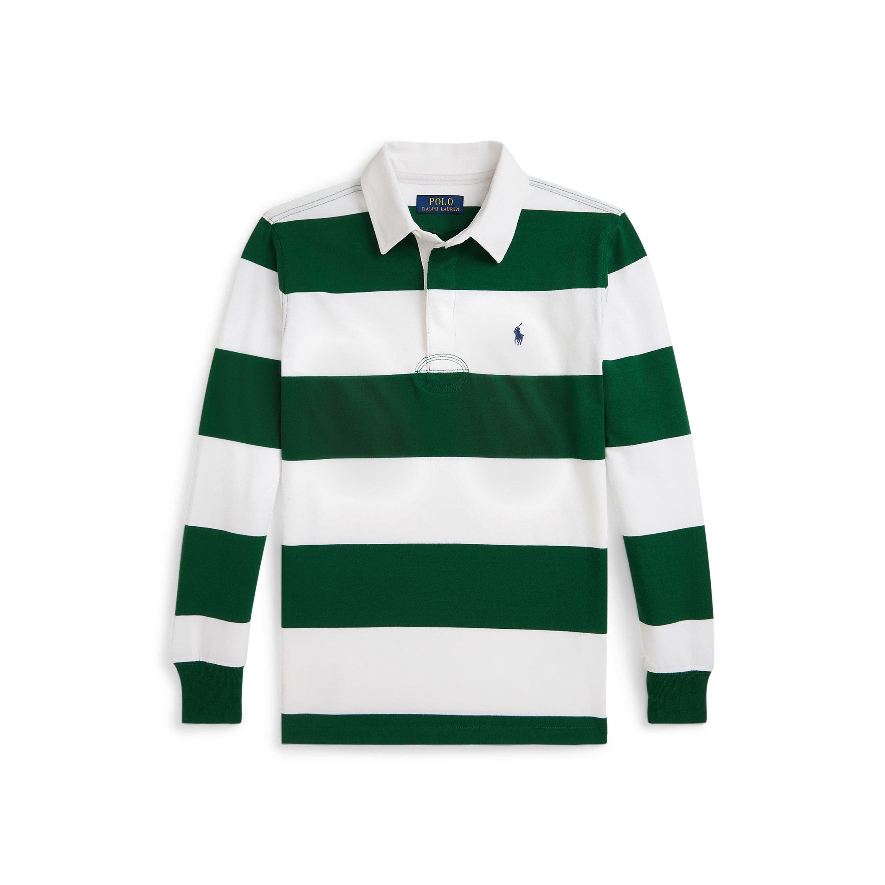Polo Ralph Lauren  Wht/Forest Kids' Rugby Shirt - 6Y
