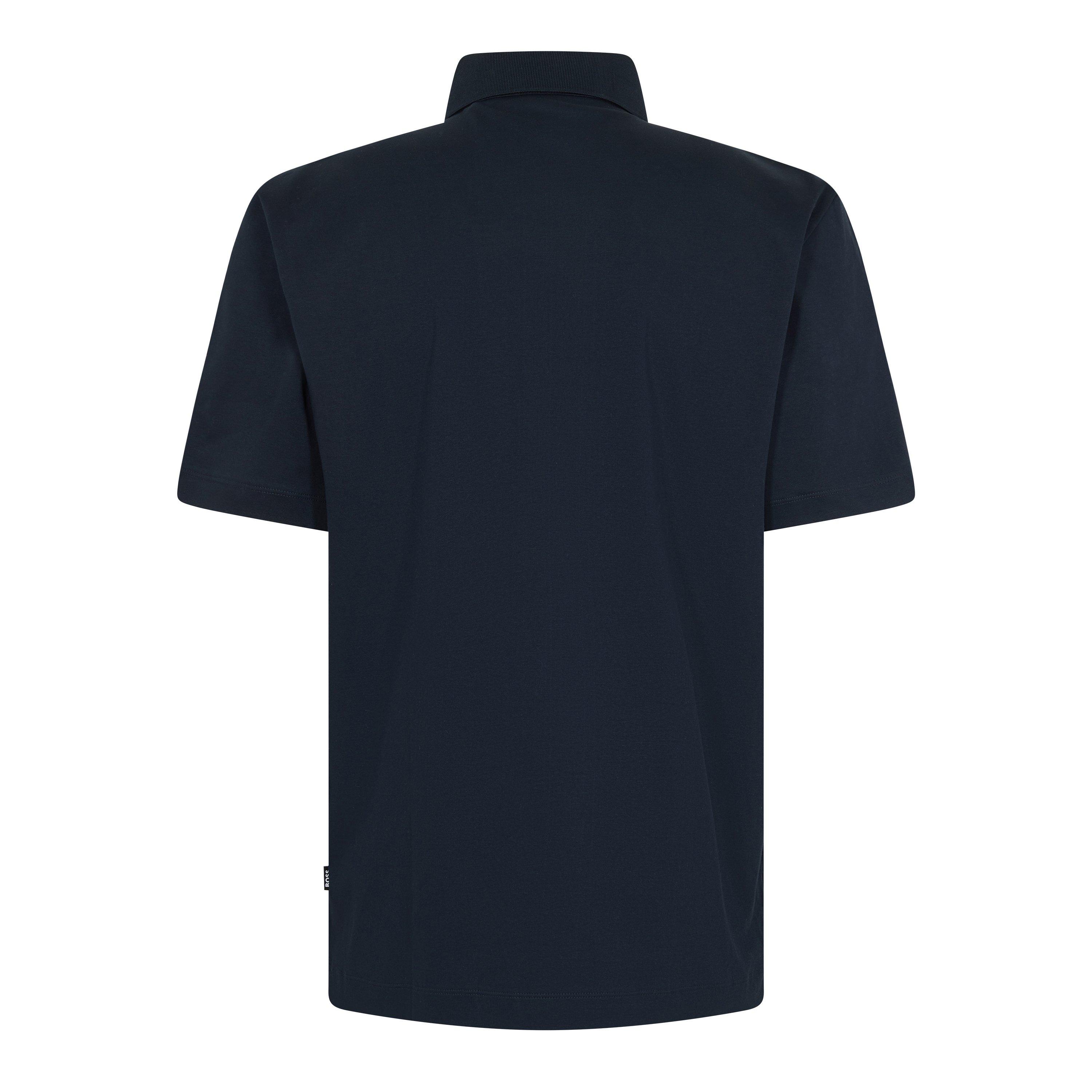 Dark Blue - Boss - Men's Parris Cotton Short Sleeve Polo Shirt - 2