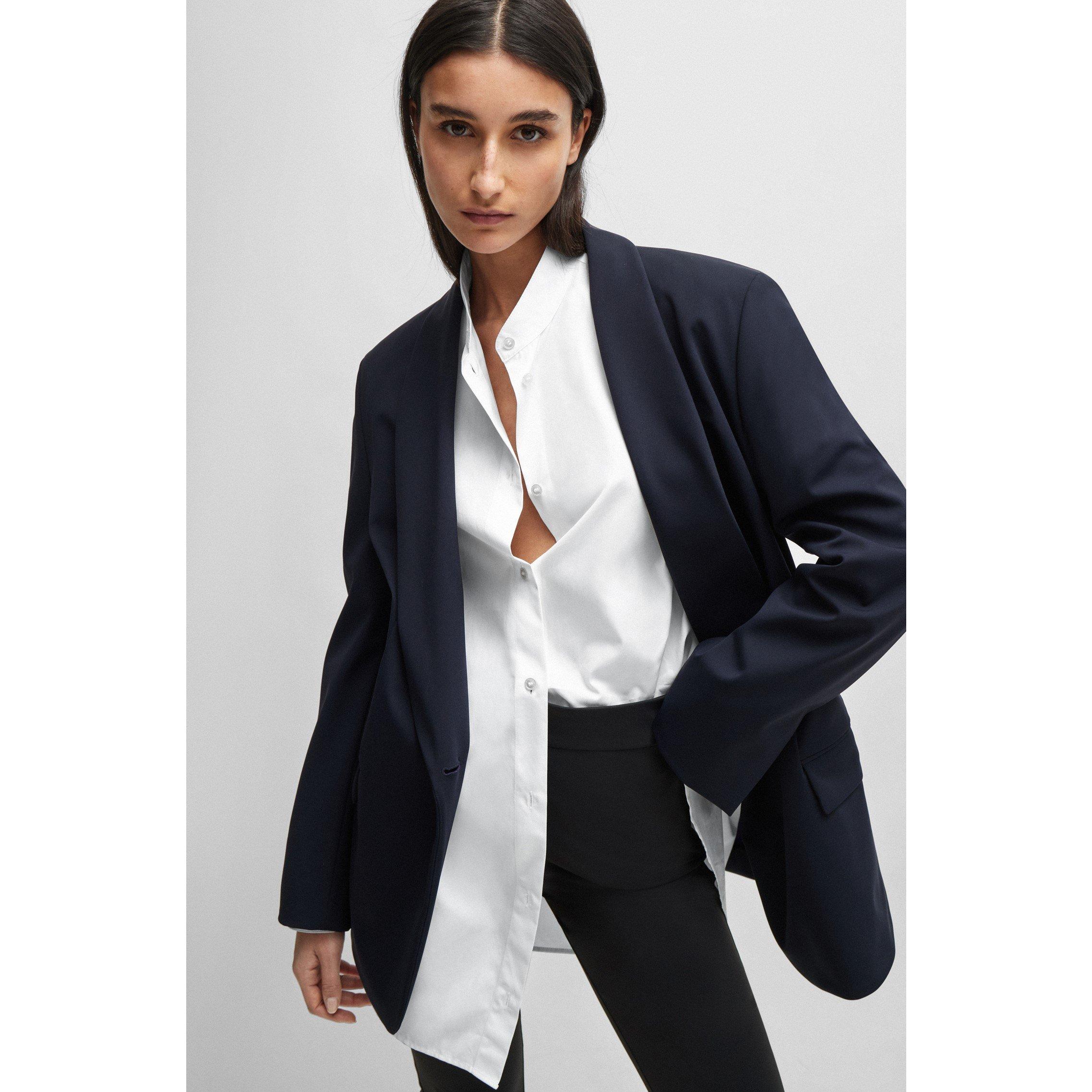 White - Boss - Boltera Long-Sleeve Blouse - 3