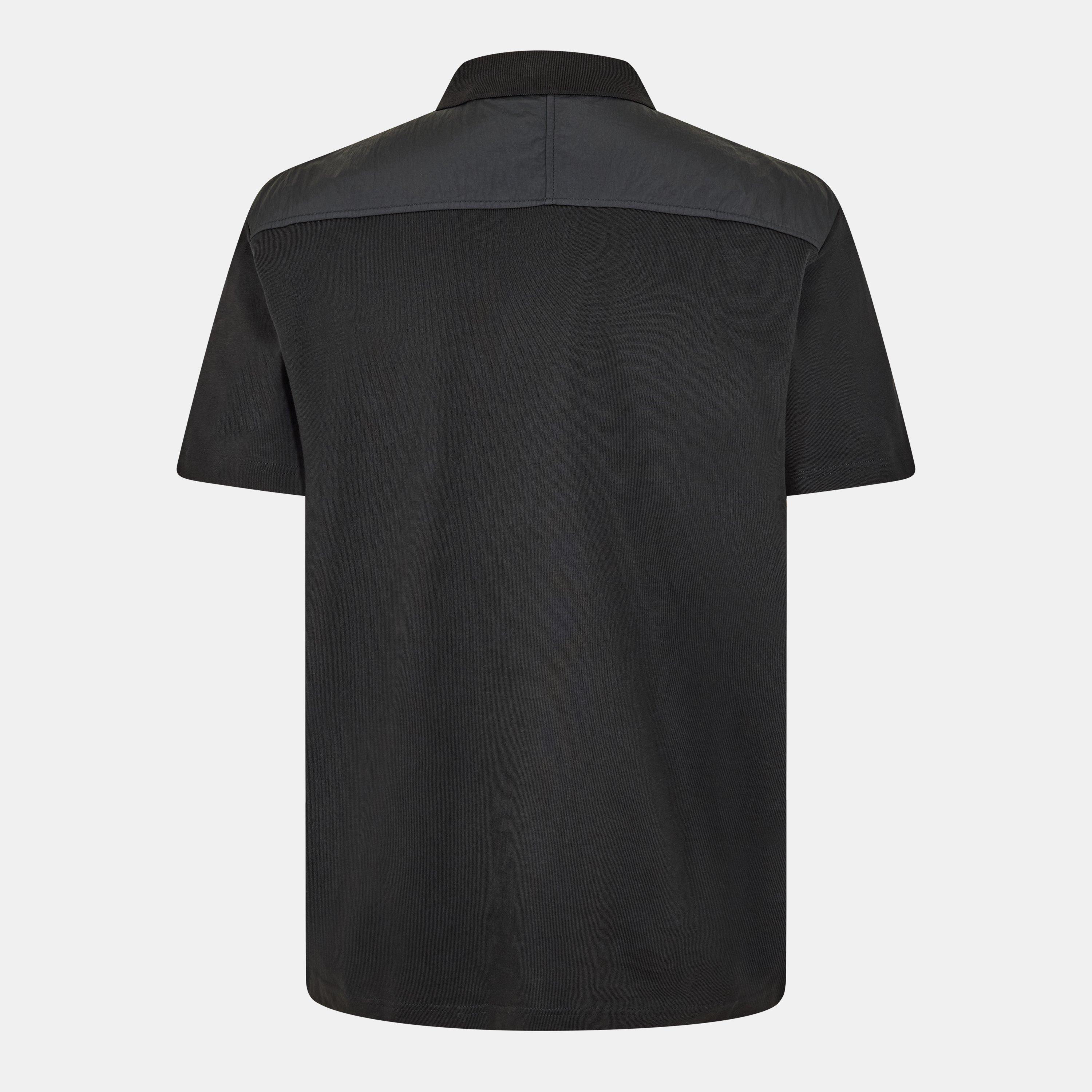 Nero - Boss - Men's Panel Short-Sleeve Polo - 2