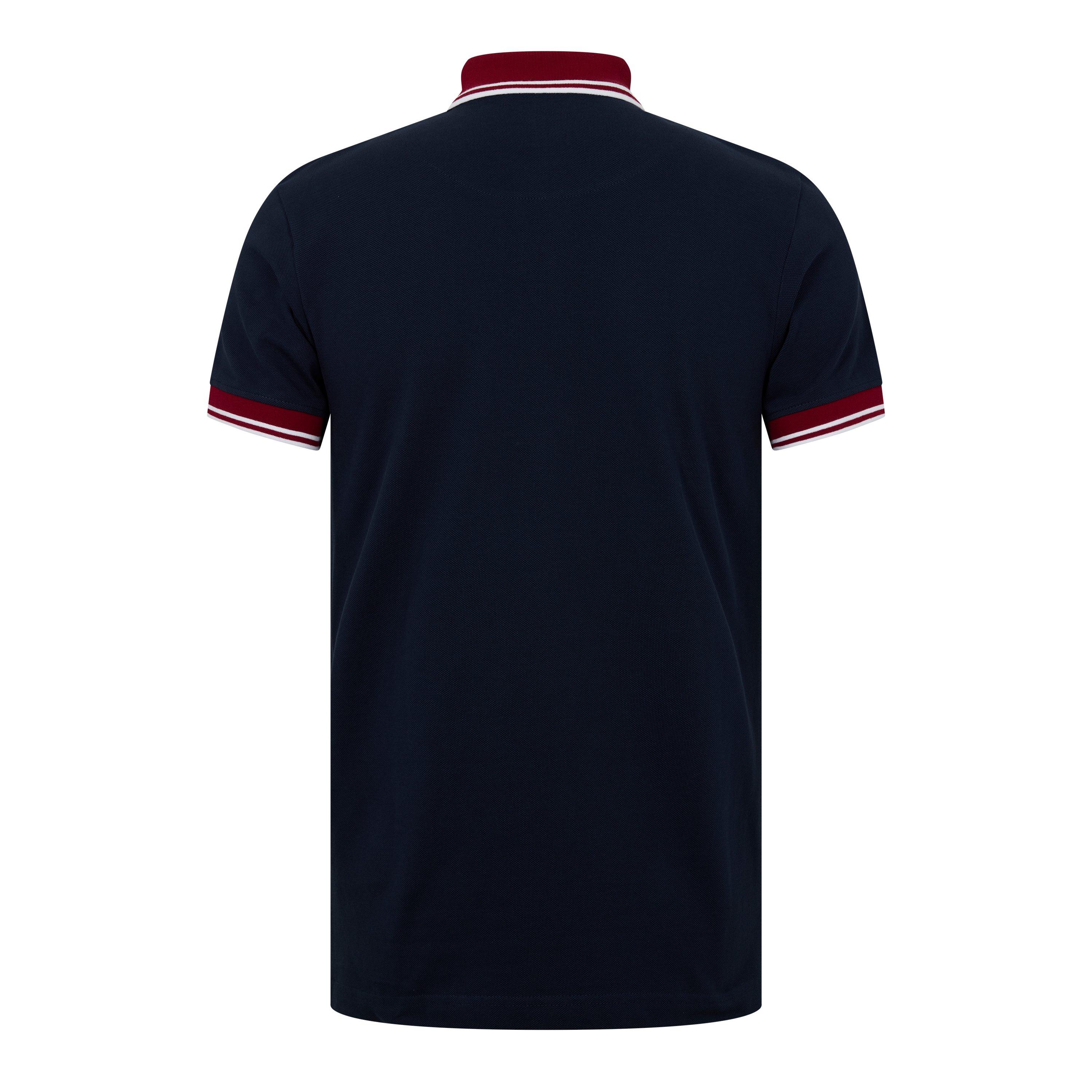 Marineblå - Pretty Green - Men's Short-Sleeve Polo Shirt - 2