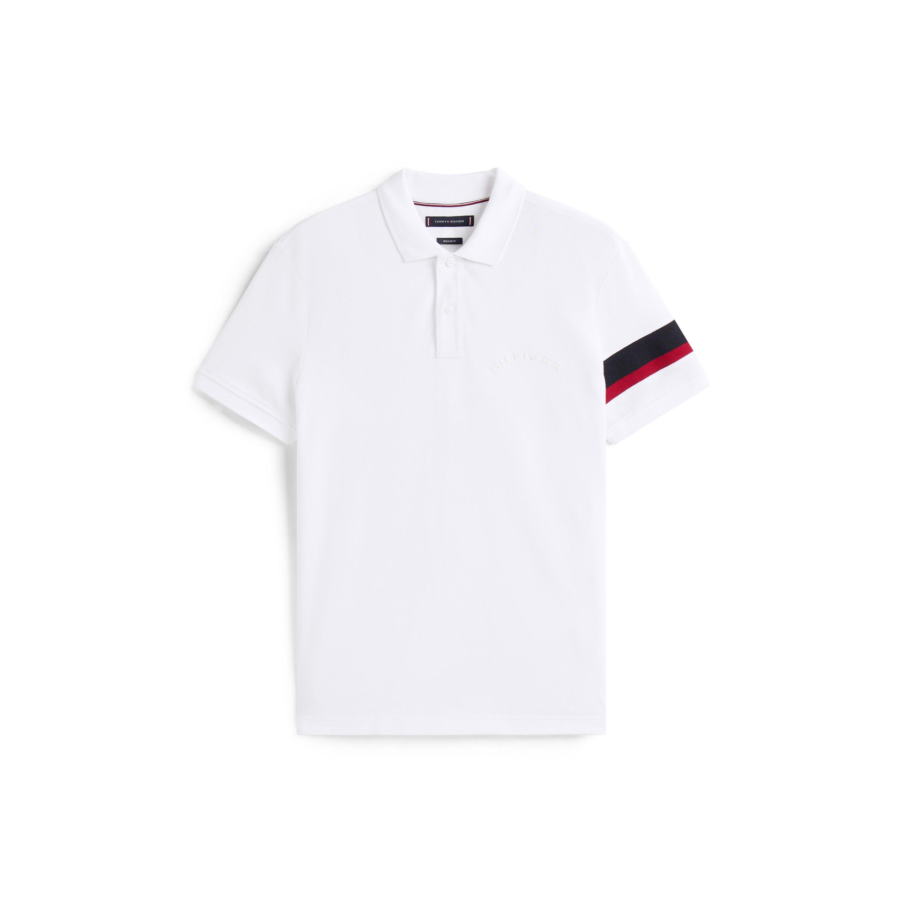White YBR - Tommy Hilfiger - Men's Breathable Short Sleeve Polo Shirt - 1