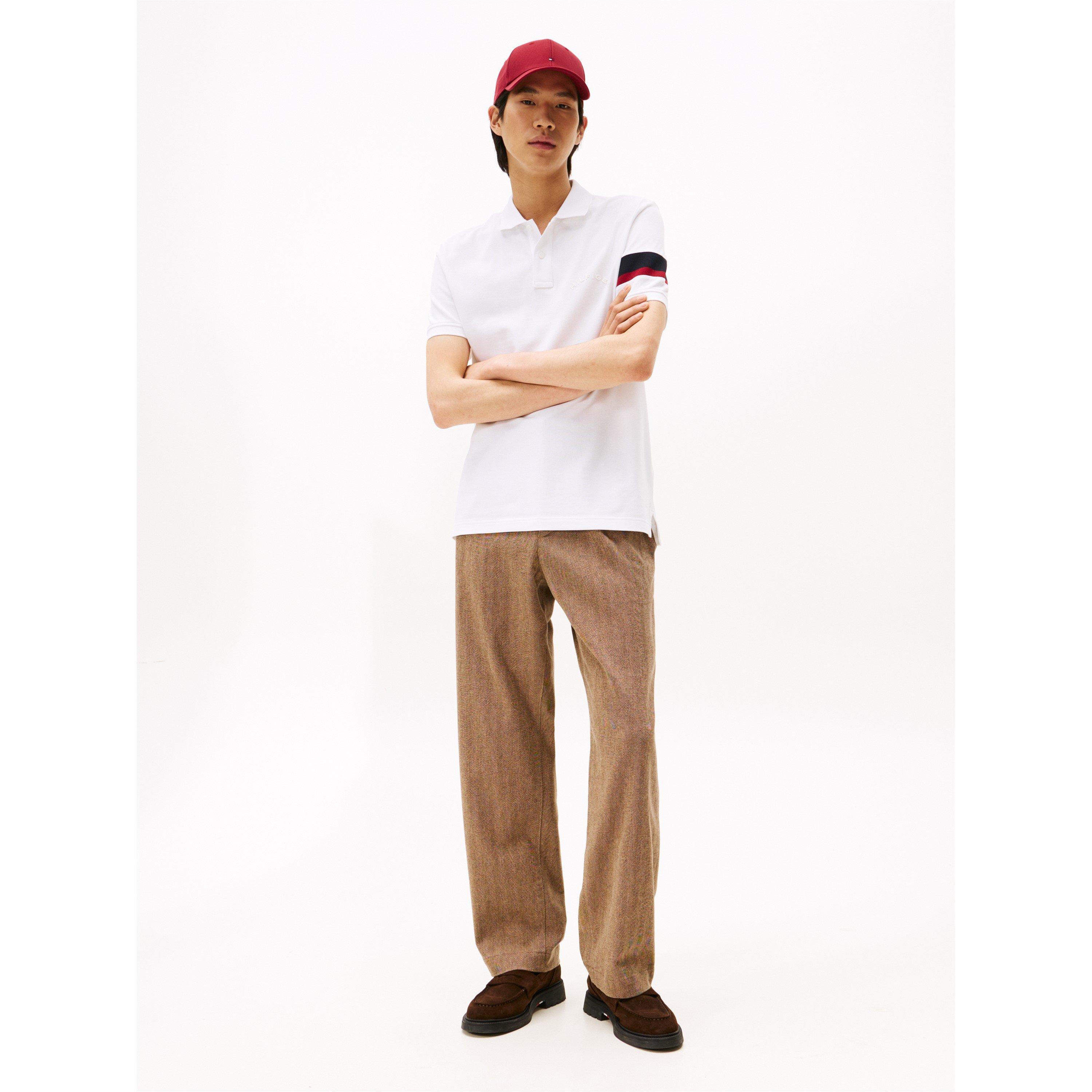 White YBR - Tommy Hilfiger - Men's Short-Sleeve Polo Shirt - 3