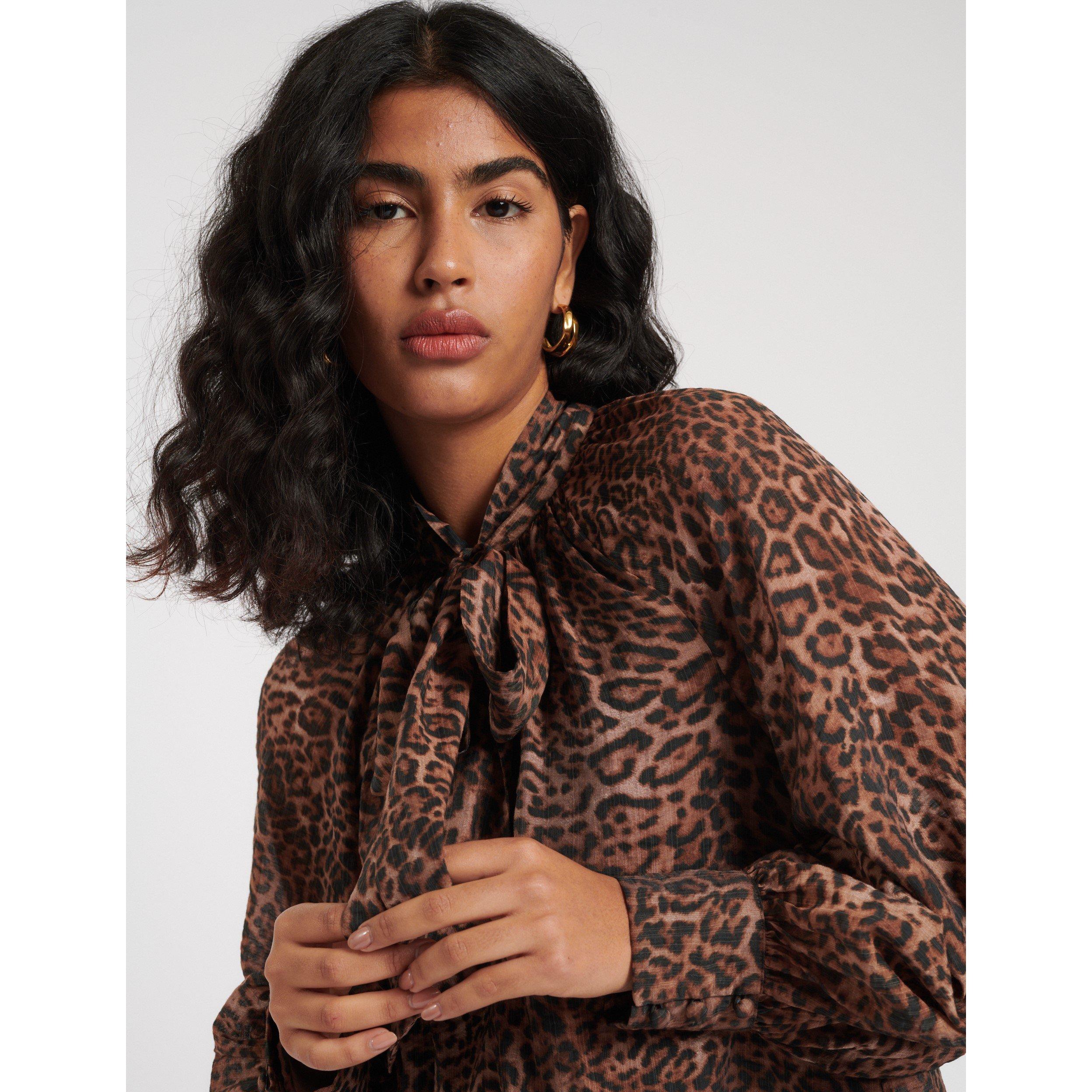 Marrone - Nobodys Child - Women's Goldie Long-Sleeve Blouse - 3