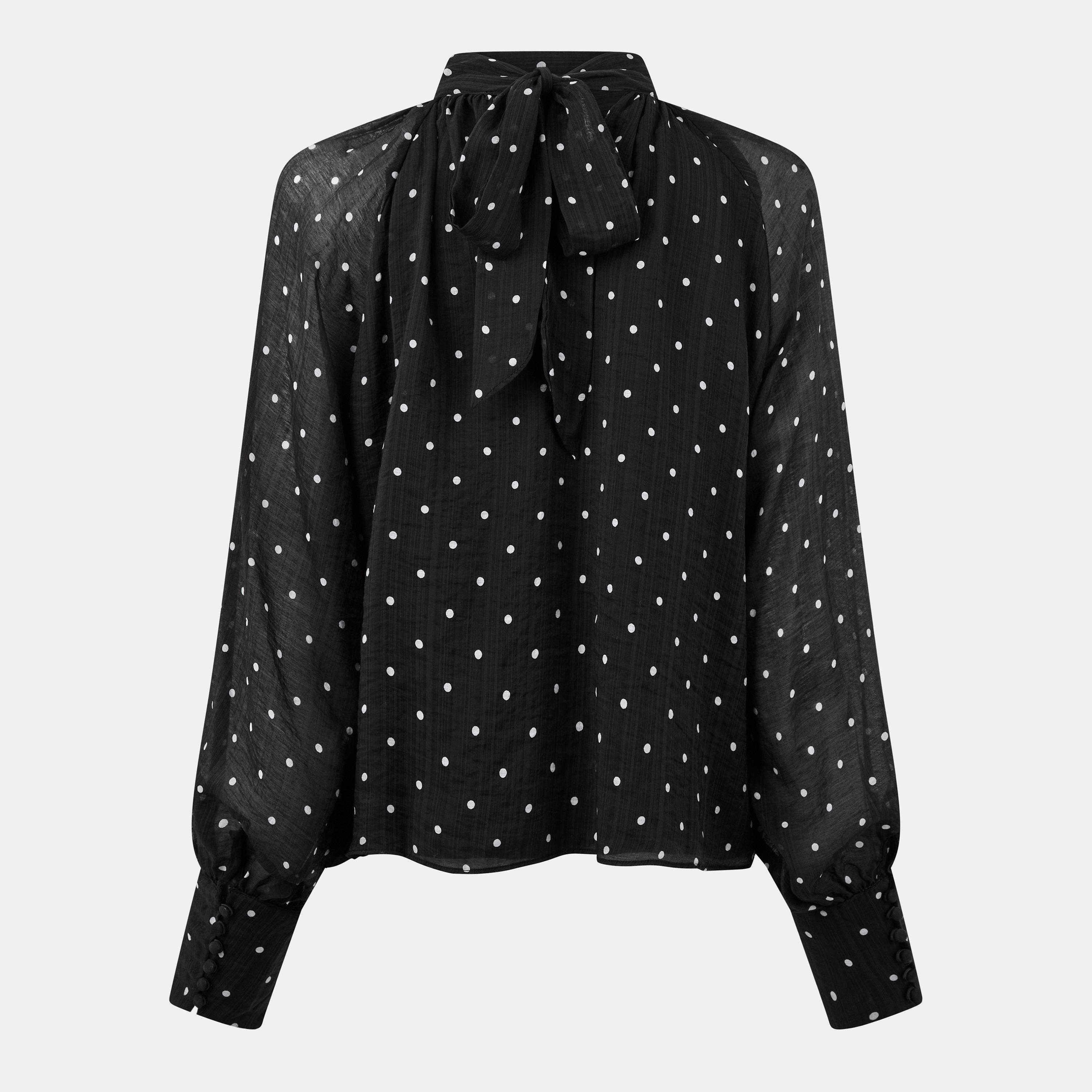 Black - Nobodys Child - Women's Celeste Long-Sleeve Blouse - 2