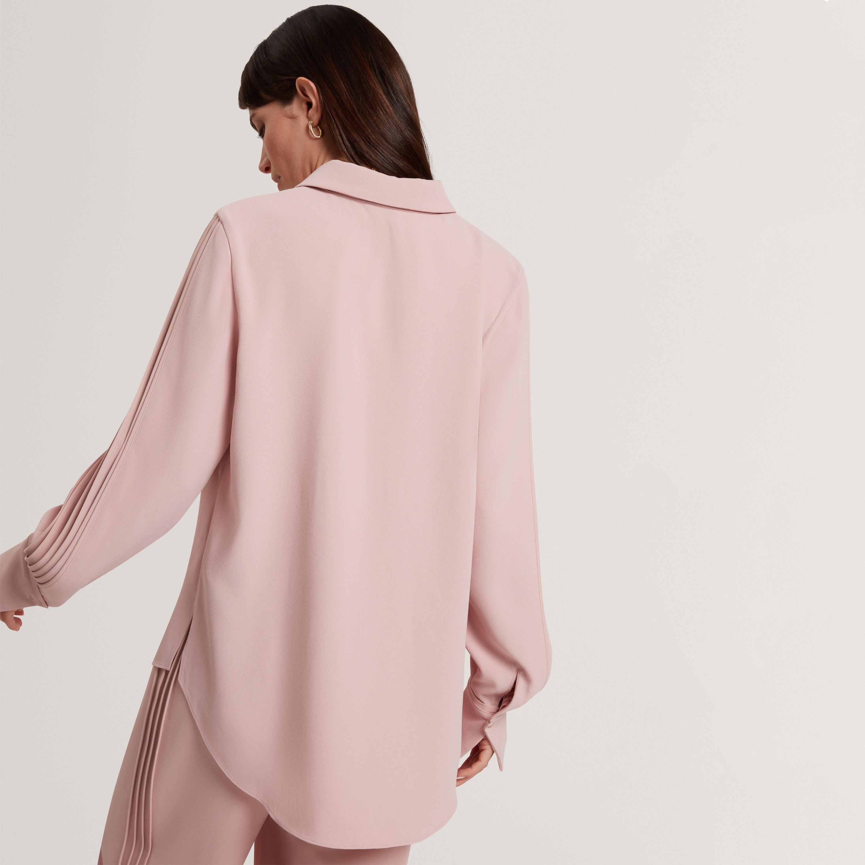 Dusky-Pink - Ted Baker - Ted LSlv Shirt Ld62 - 3