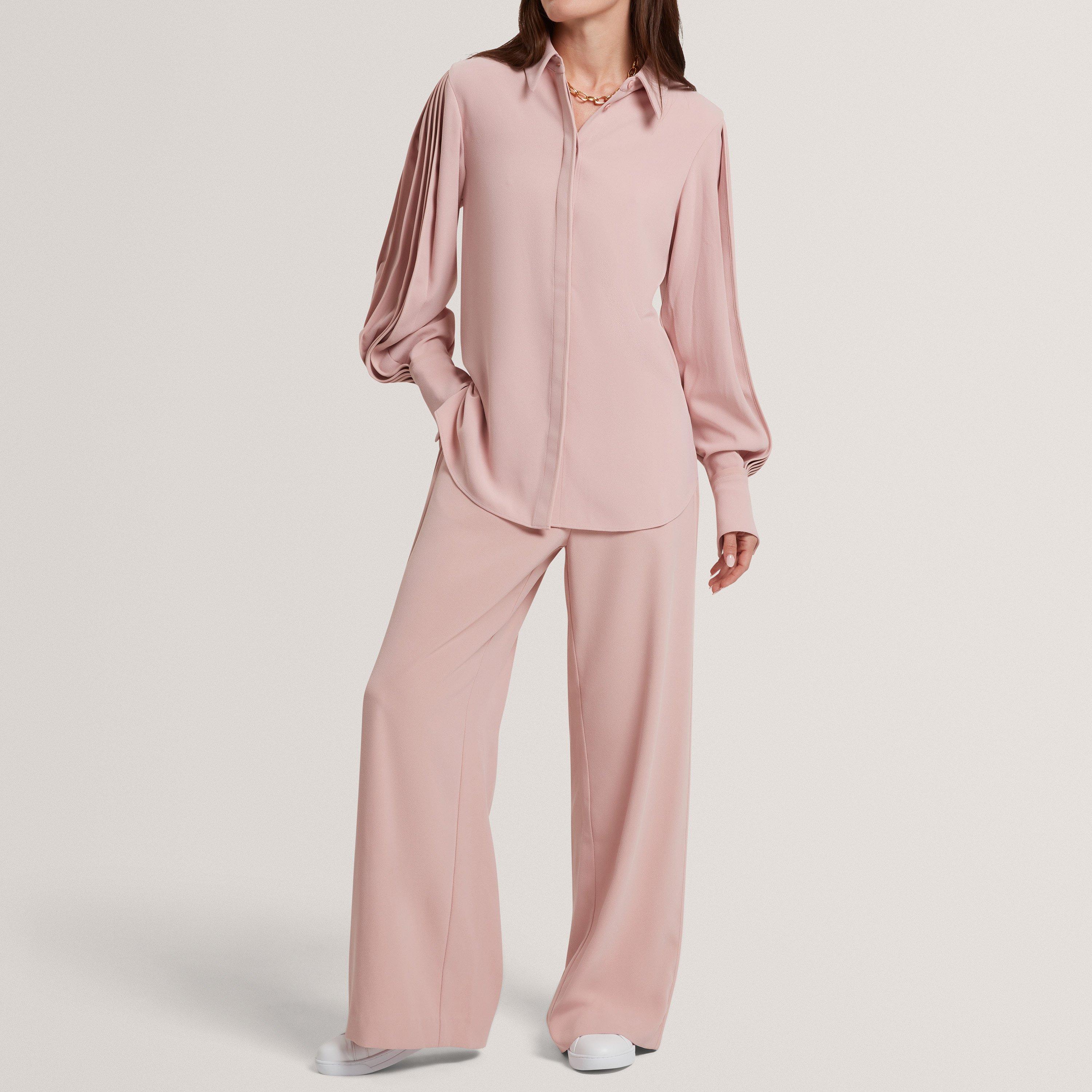 Dusky-Pink - Ted Baker - Ted LSlv Shirt Ld62 - 5